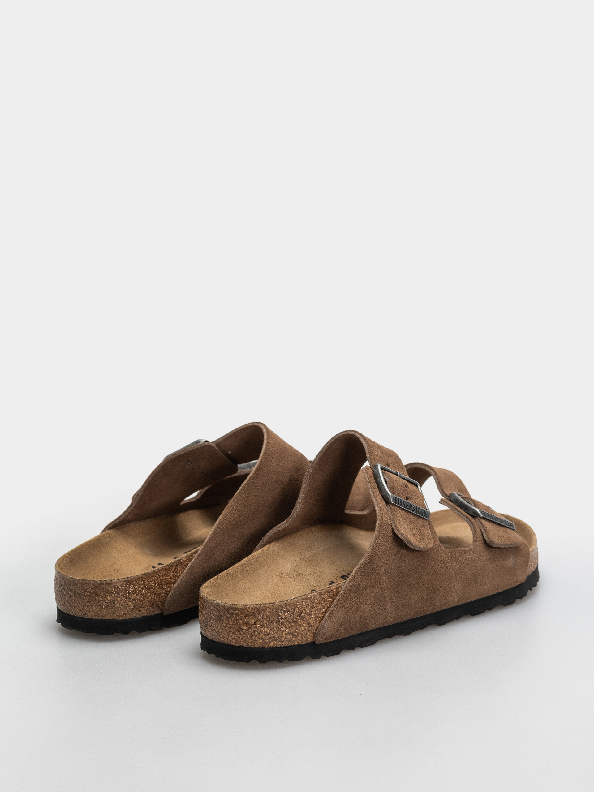 Șlapi Birkenstock Arizona Suede Leather Regular (dark tea)