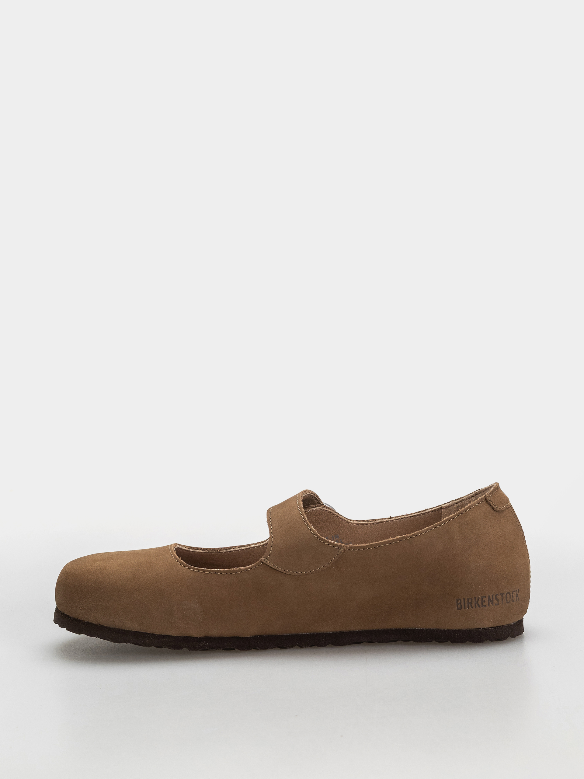 Șlapi Birkenstock Santa Clarita Nubuck Leather Narrow Wmn (dark tea)
