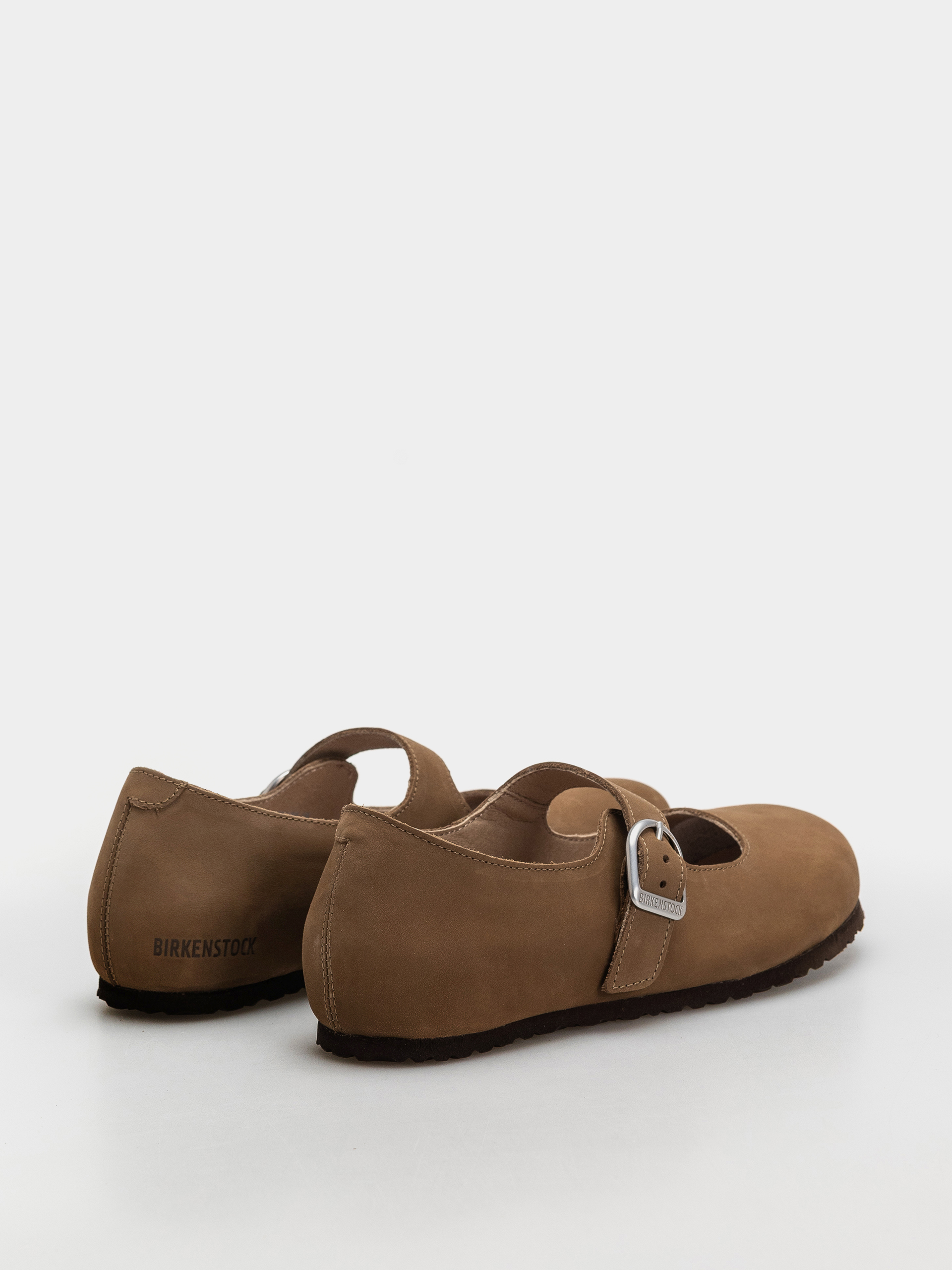 Șlapi Birkenstock Santa Clarita Nubuck Leather Narrow Wmn (dark tea)