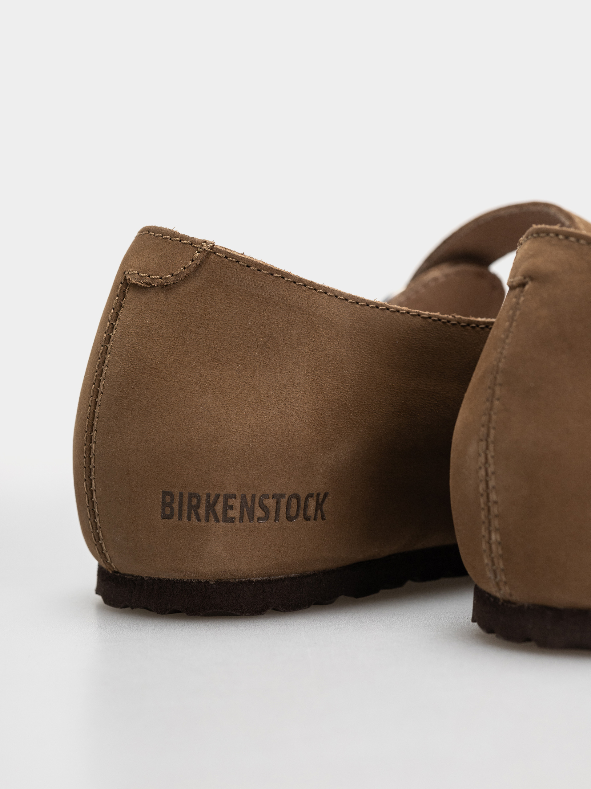 Șlapi Birkenstock Santa Clarita Nubuck Leather Narrow Wmn (dark tea)