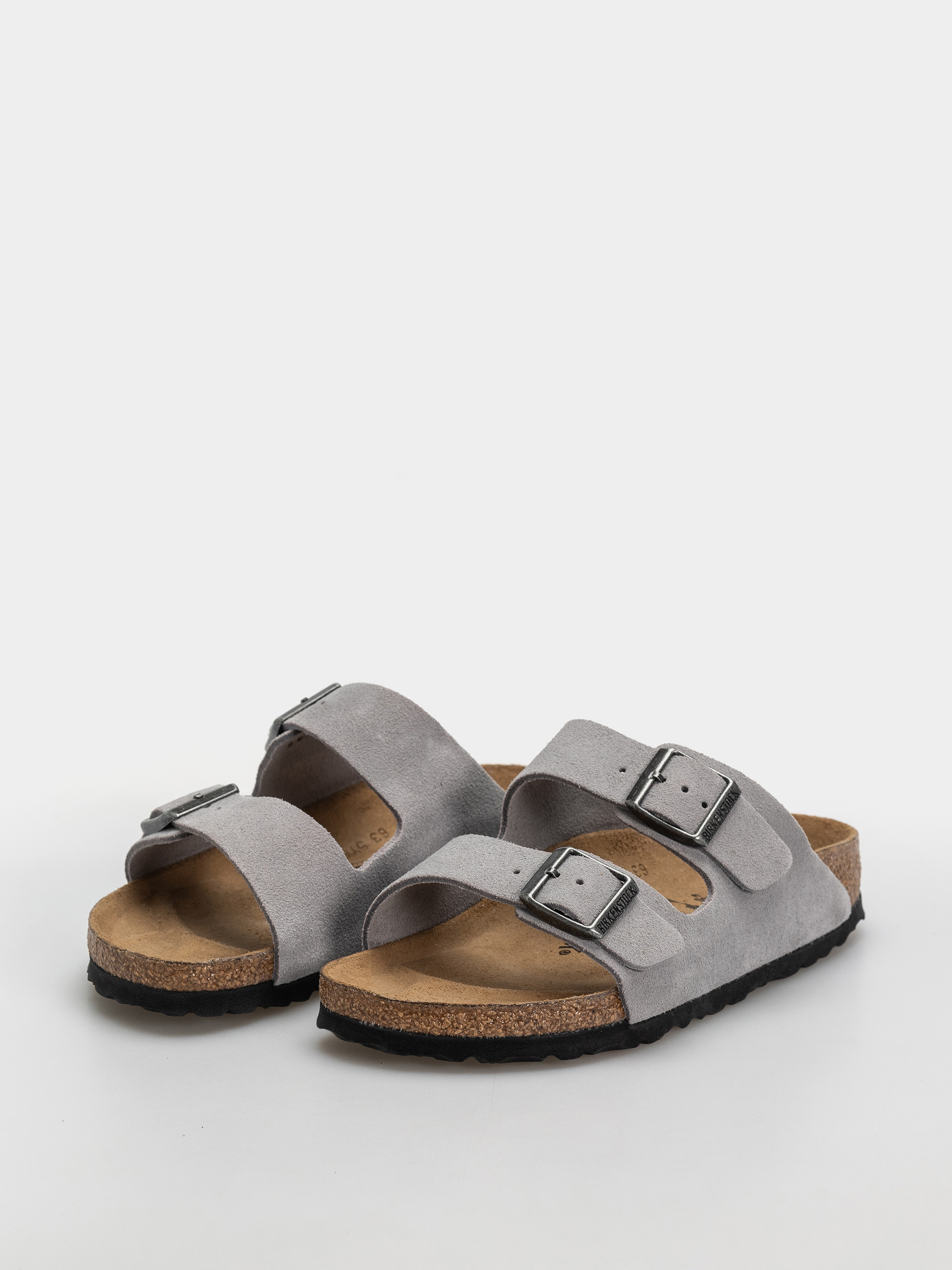 Șlapi Birkenstock Arizona Suede Leather Narrow (lavender sky)