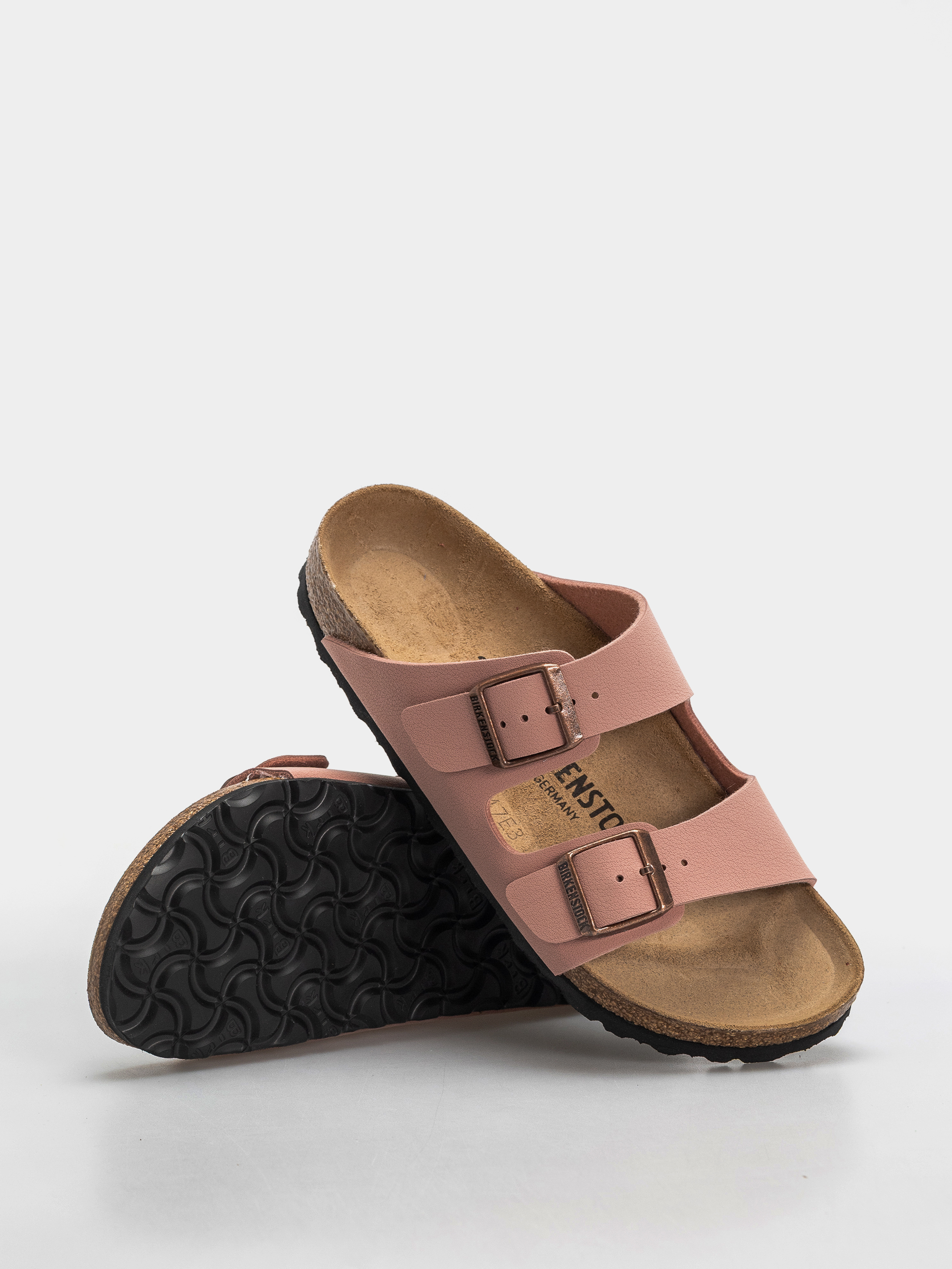Șlapi Birkenstock Arizona Birkibuc Narrow (pink clay)
