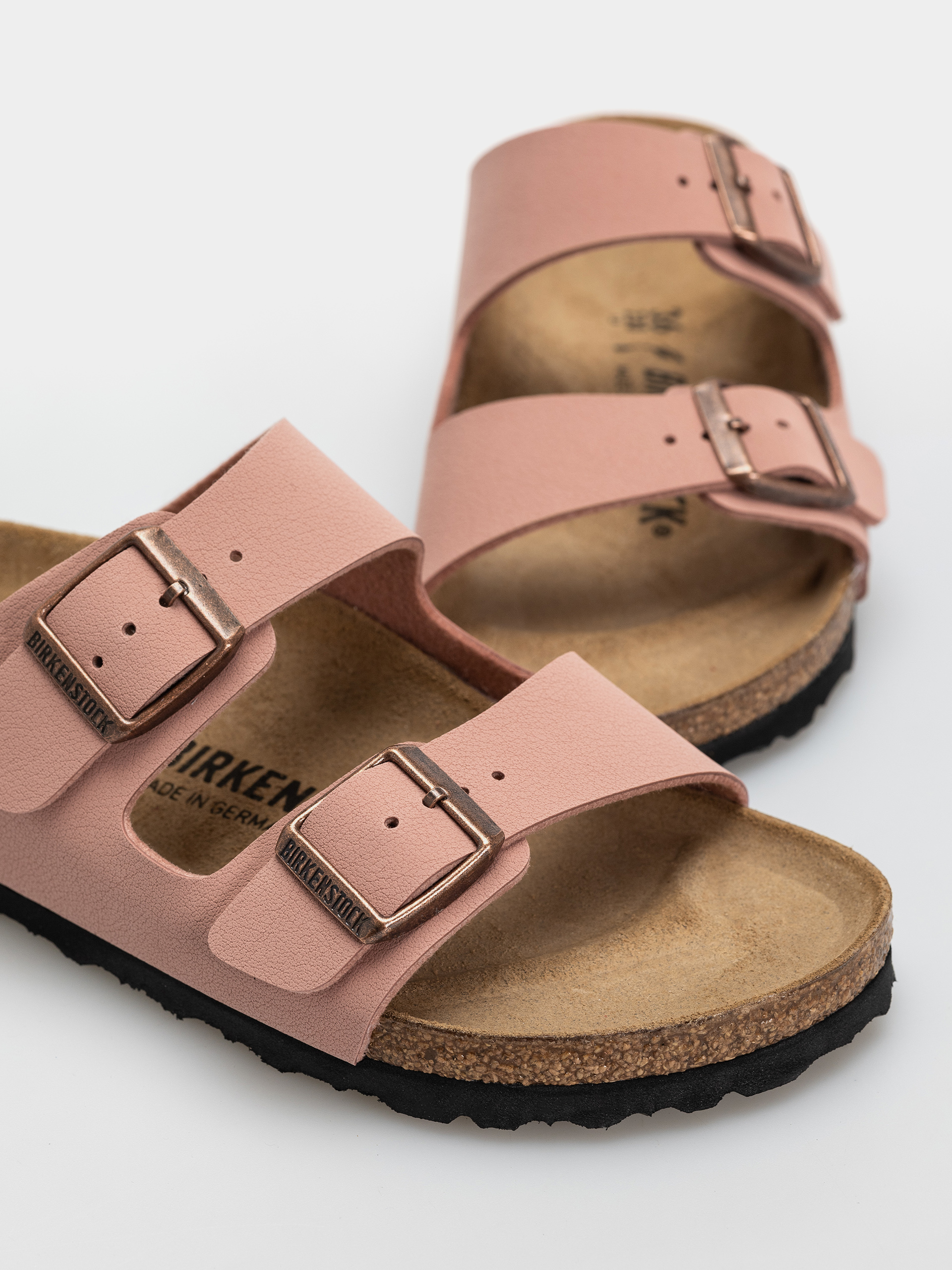 Șlapi Birkenstock Arizona Birkibuc Narrow (pink clay)