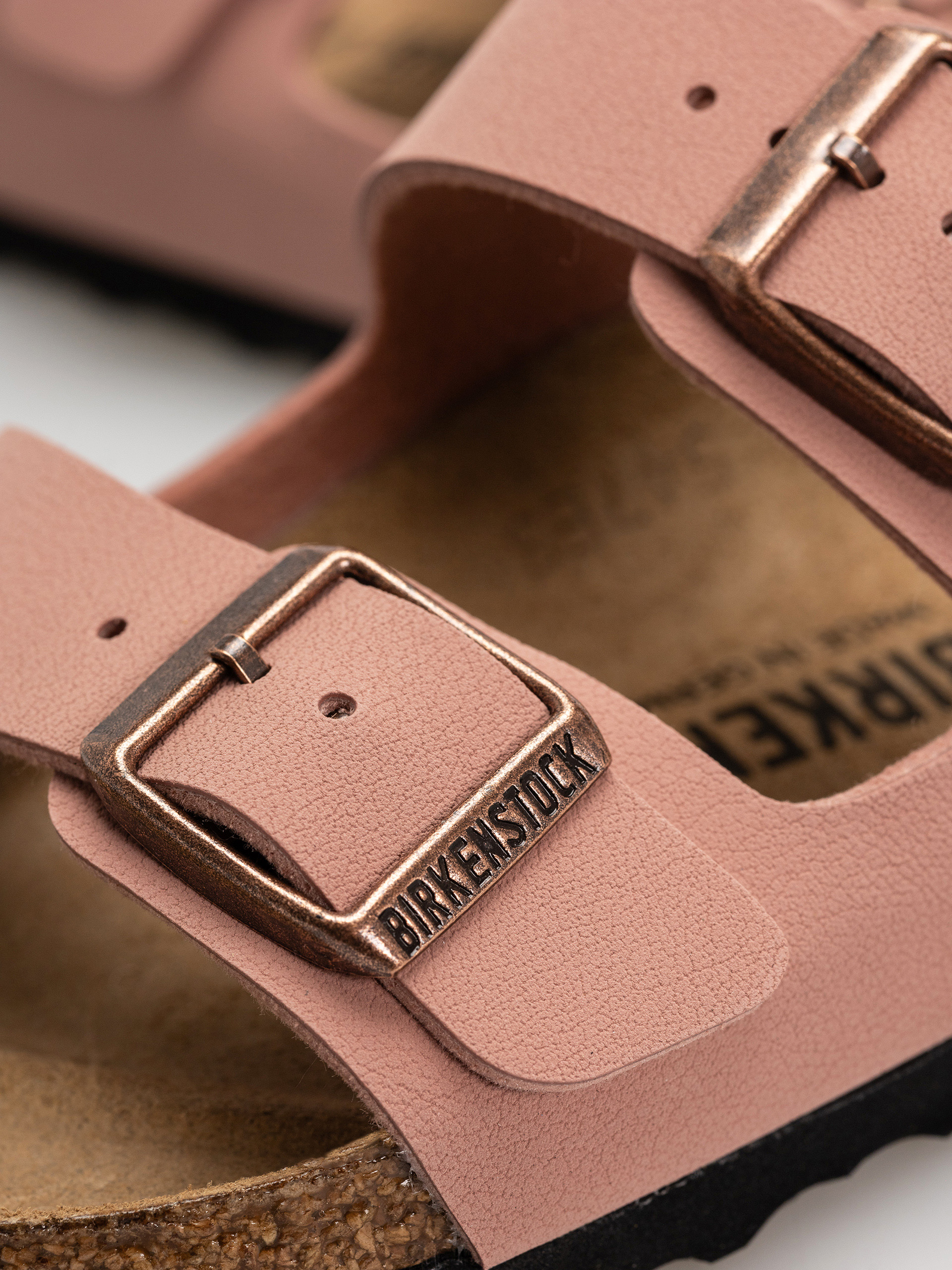 Șlapi Birkenstock Arizona Birkibuc Narrow (pink clay)