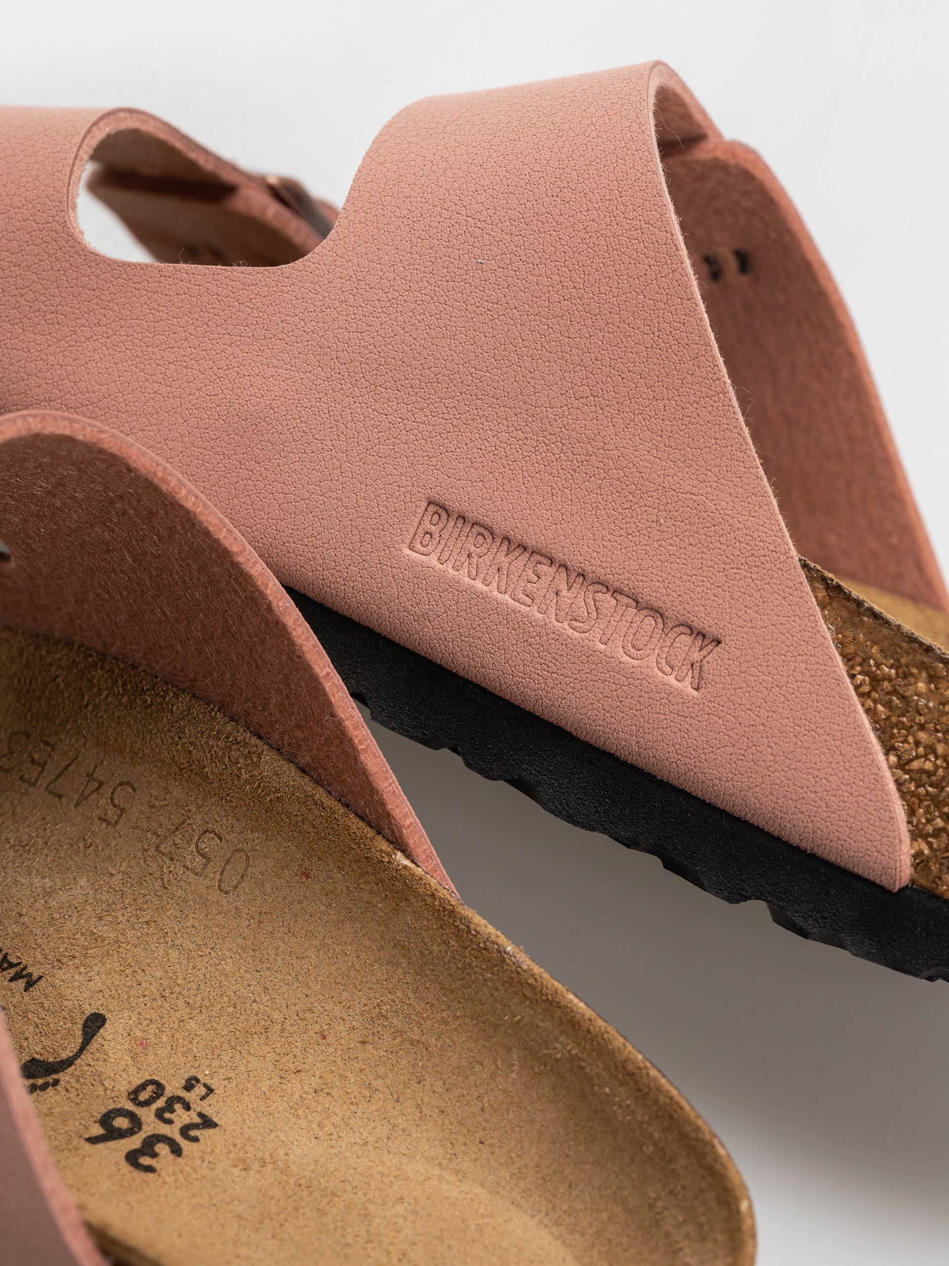 Șlapi Birkenstock Arizona Birkibuc Narrow (pink clay)