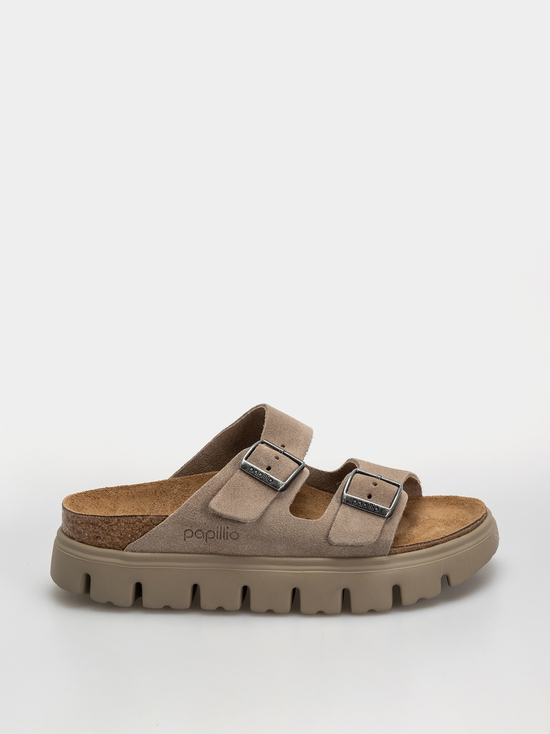Șlapi Birkenstock Arizona Chunky Suede Leather Narrow Wmn