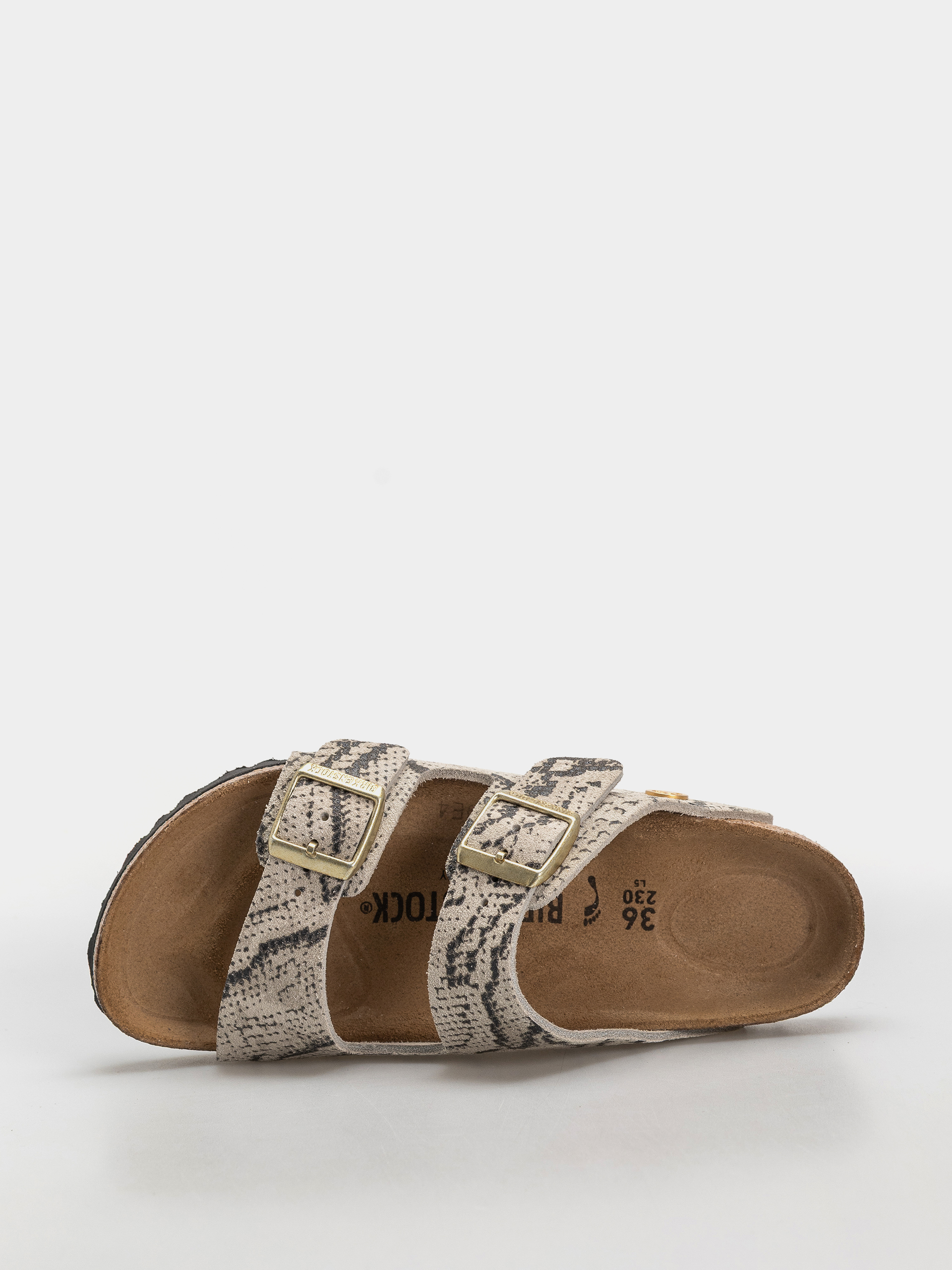 Șlapi Birkenstock Arizona Suede Leather Narrow Wmn (snake oyster)