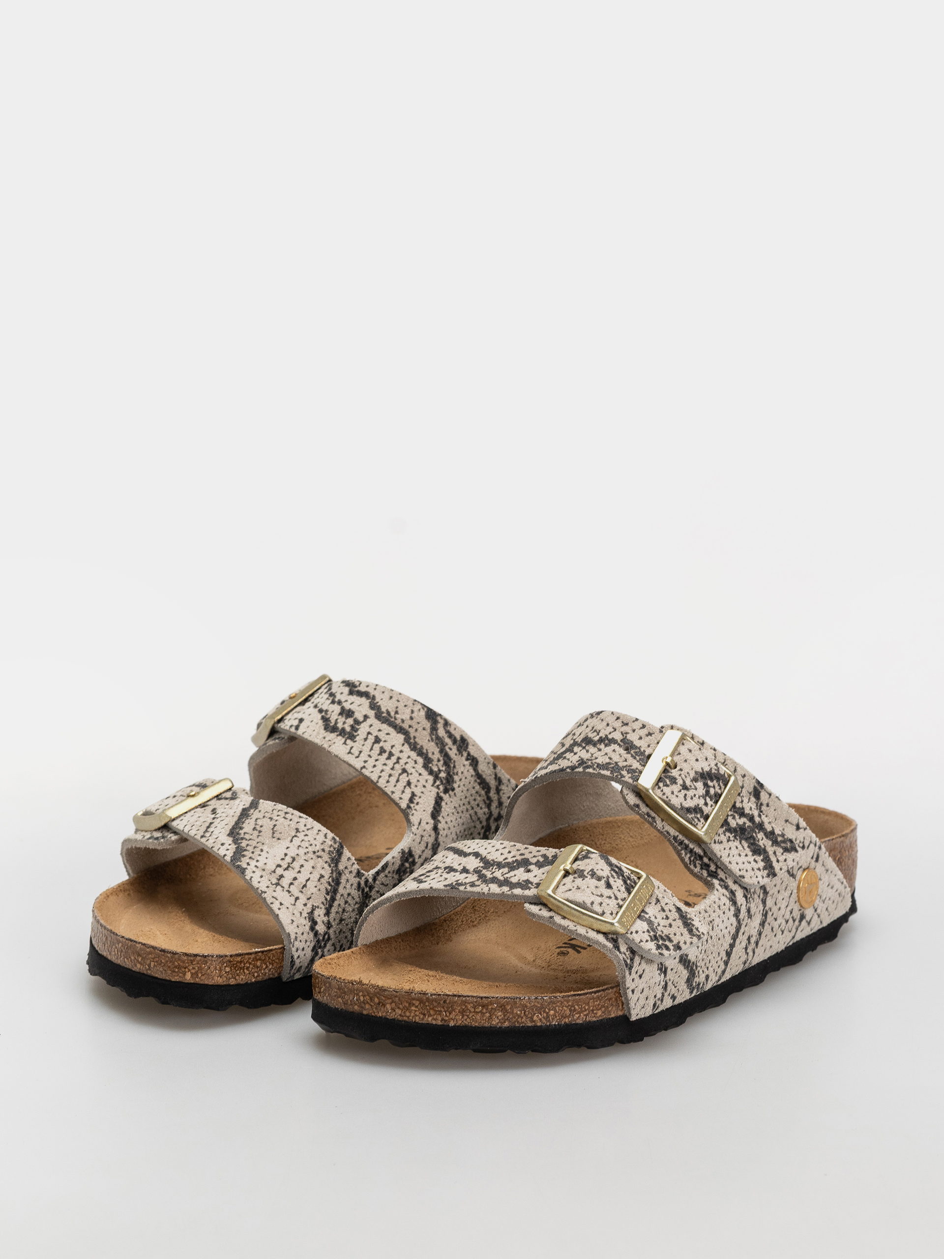 Șlapi Birkenstock Arizona Suede Leather Narrow Wmn (snake oyster)