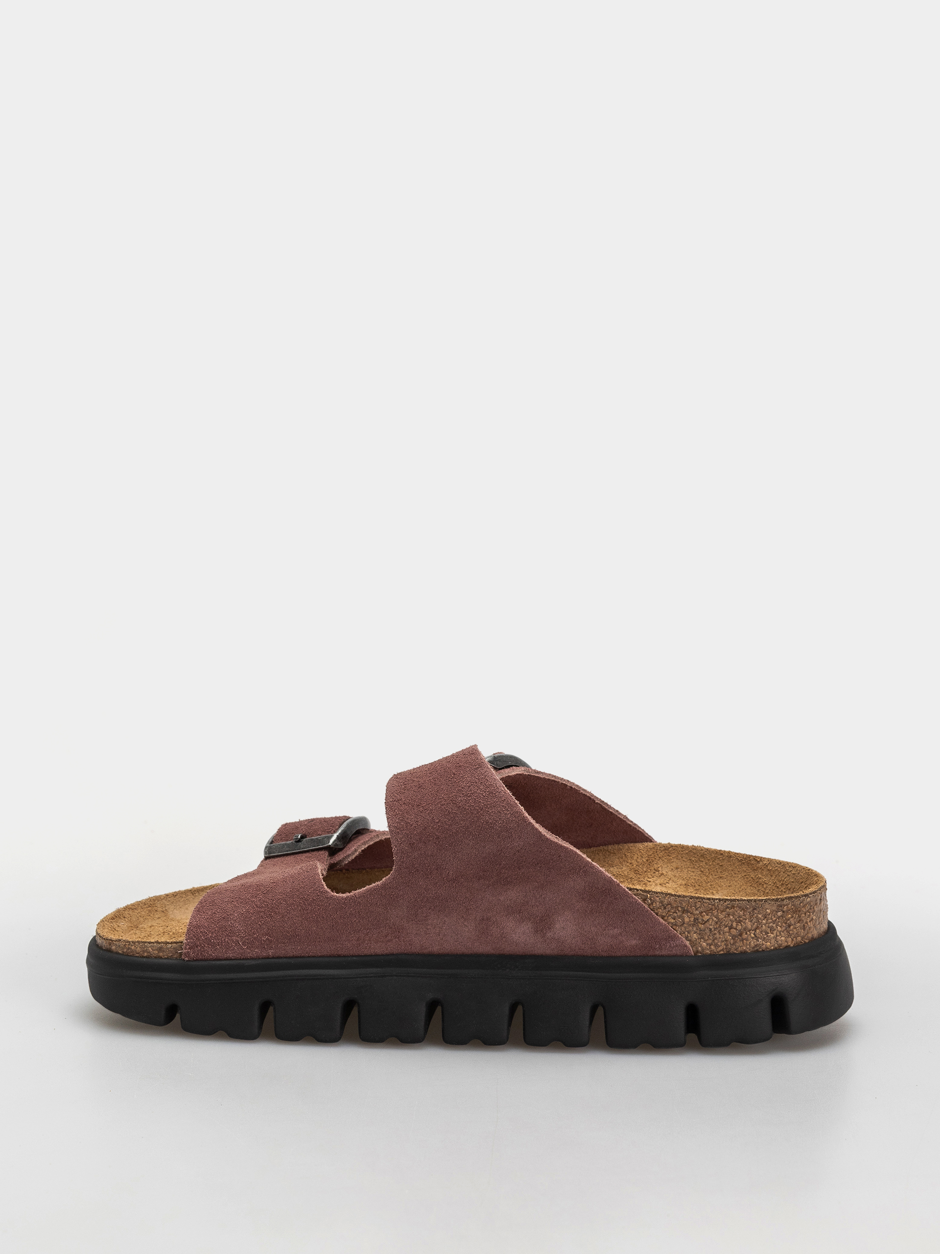 Șlapi Birkenstock Arizona Chunky Suede Leather Narrow Wmn (pepper)