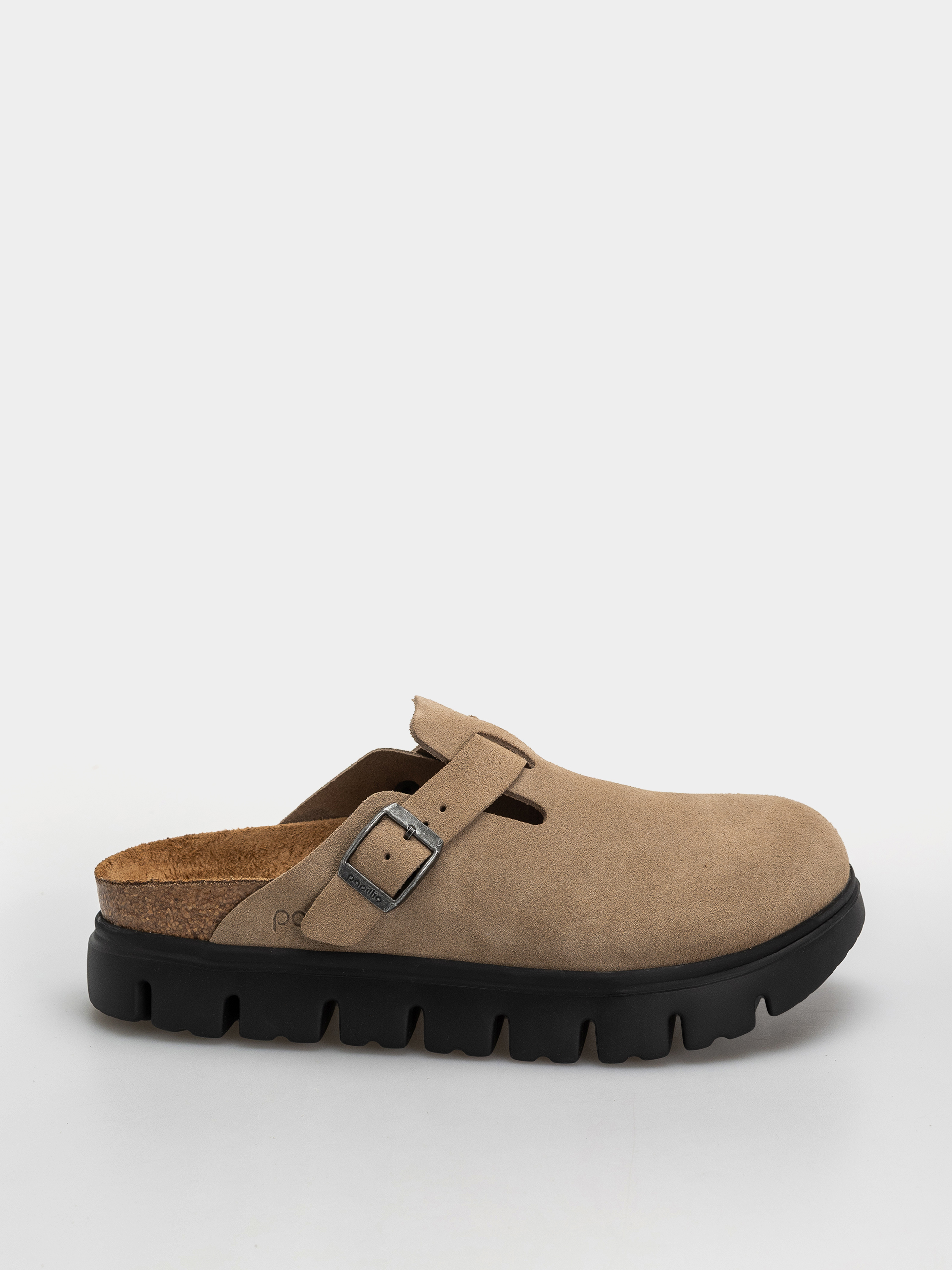 Șlapi Birkenstock Boston Chunky Suede Leather Narrow Wmn