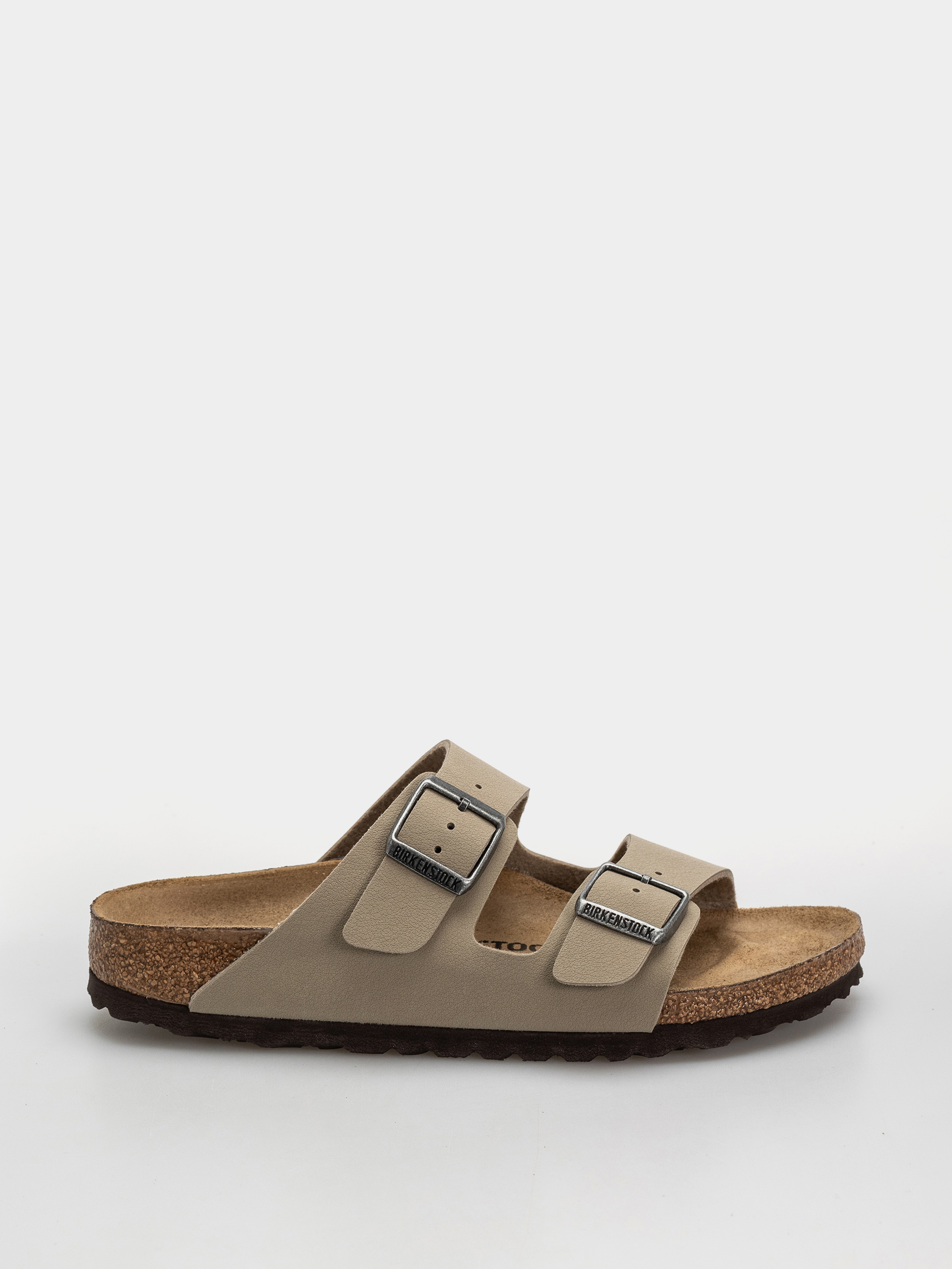 Șlapi Birkenstock Arizona Birko Flor Narrow (faded khaki/dark brown os)