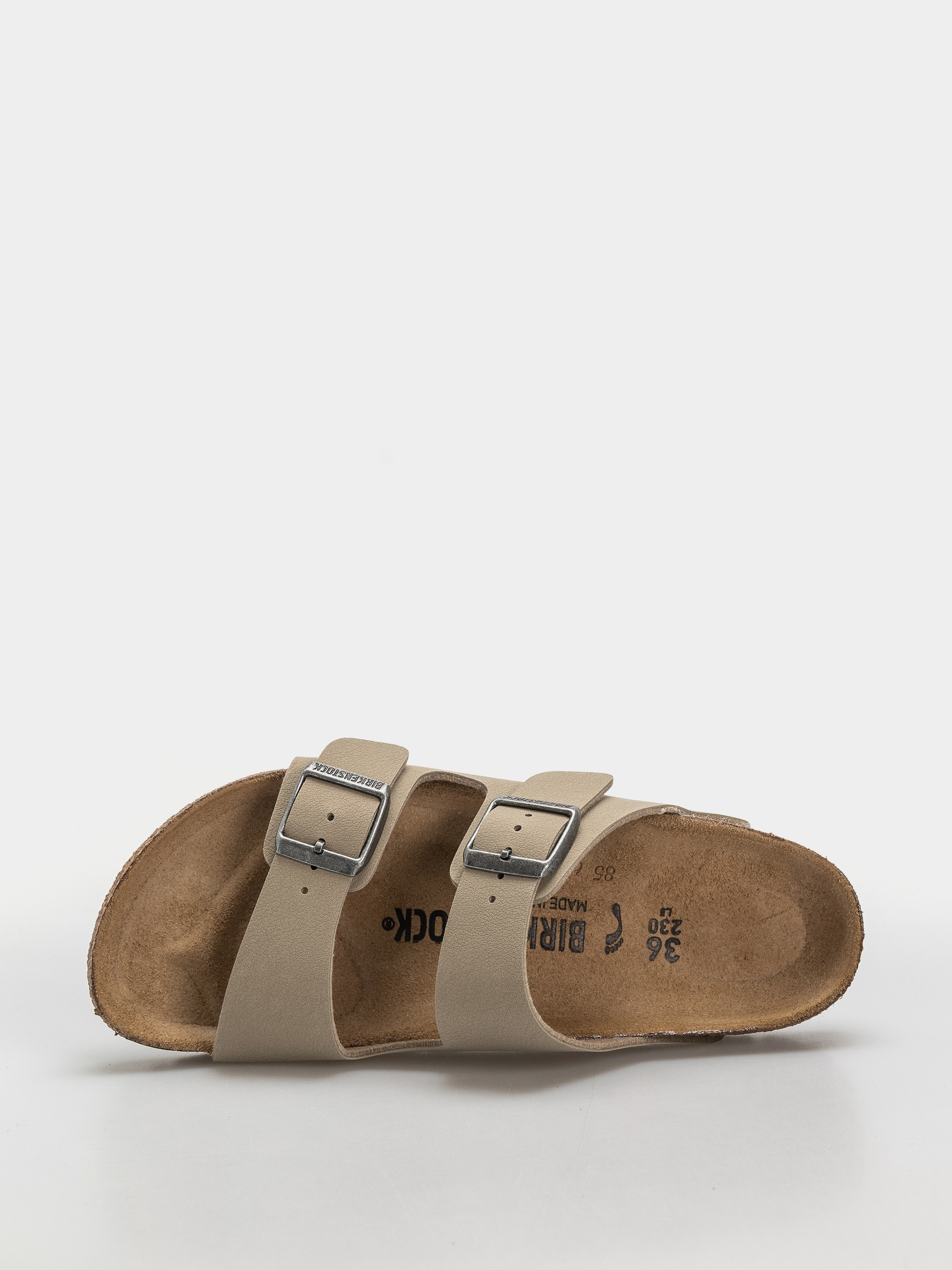 Șlapi Birkenstock Arizona Birko Flor Narrow (faded khaki/dark brown os)