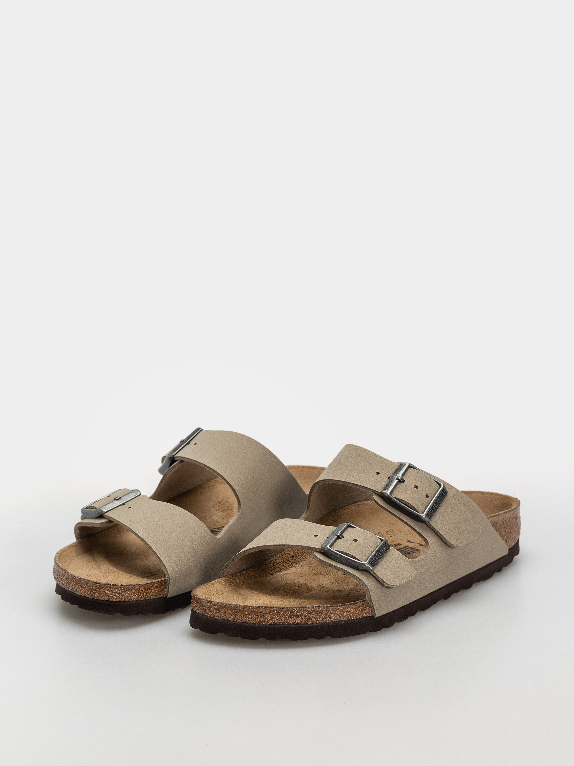 Șlapi Birkenstock Arizona Birko Flor Narrow (faded khaki/dark brown os)