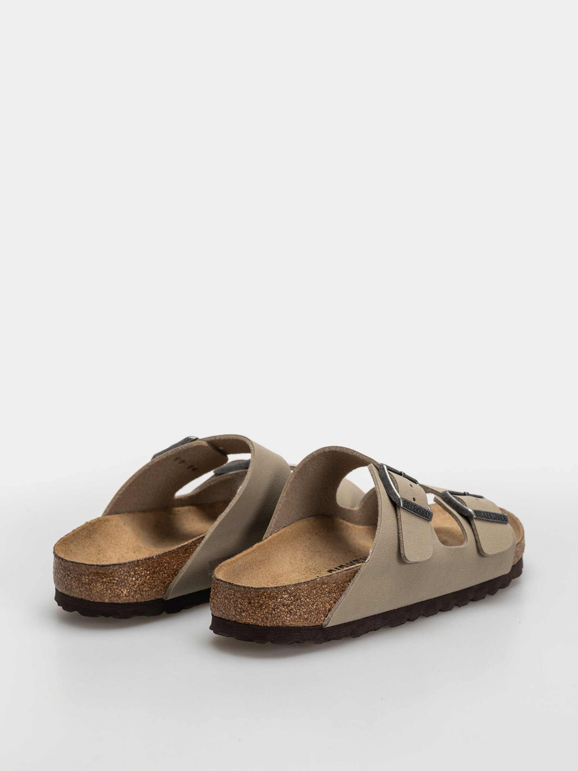 Șlapi Birkenstock Arizona Birko Flor Narrow (faded khaki/dark brown os)