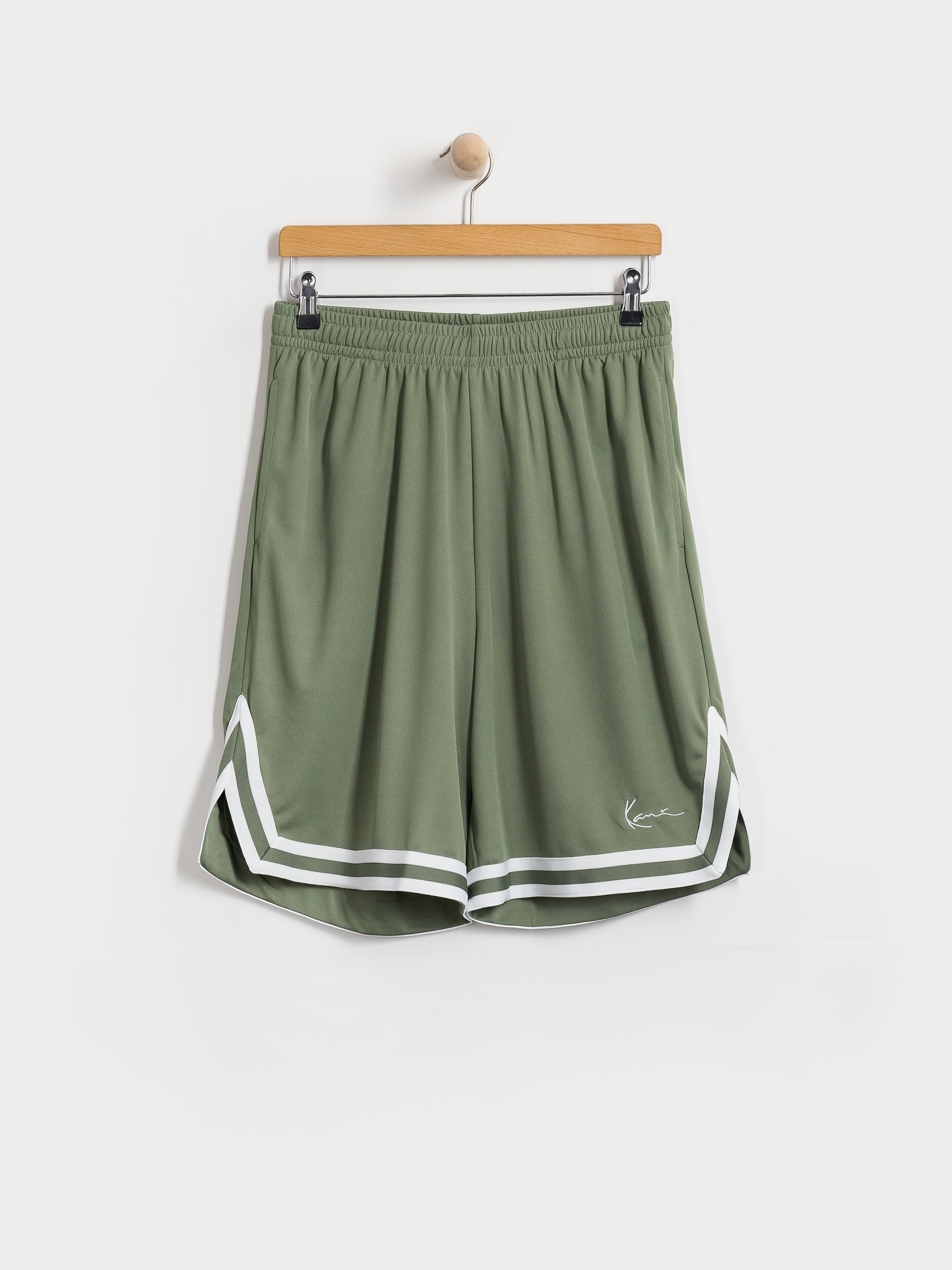 Pantaloni scurți Karl Kani Small Signature Essential Mesh (green)
