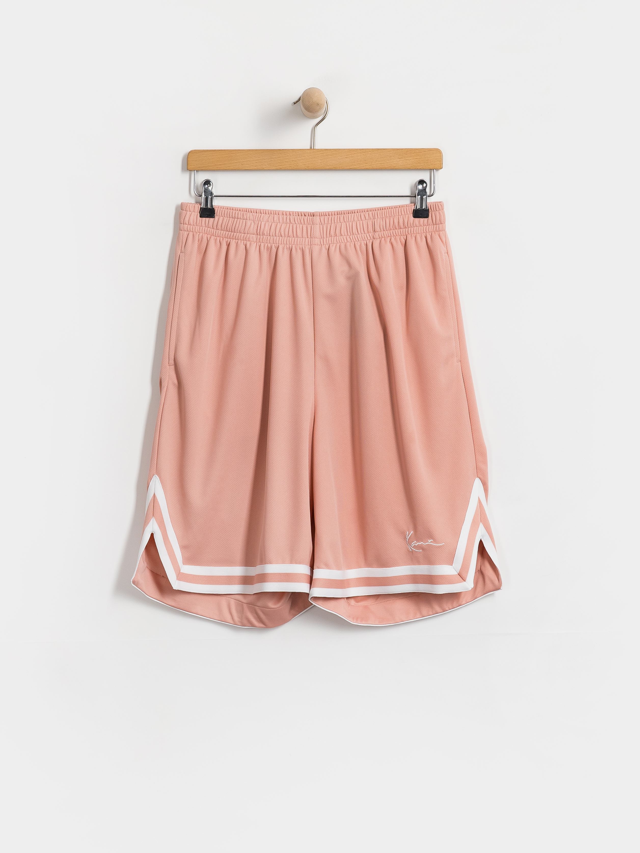 Pantaloni scurți Karl Kani Small Signature Essential Mesh (pink)