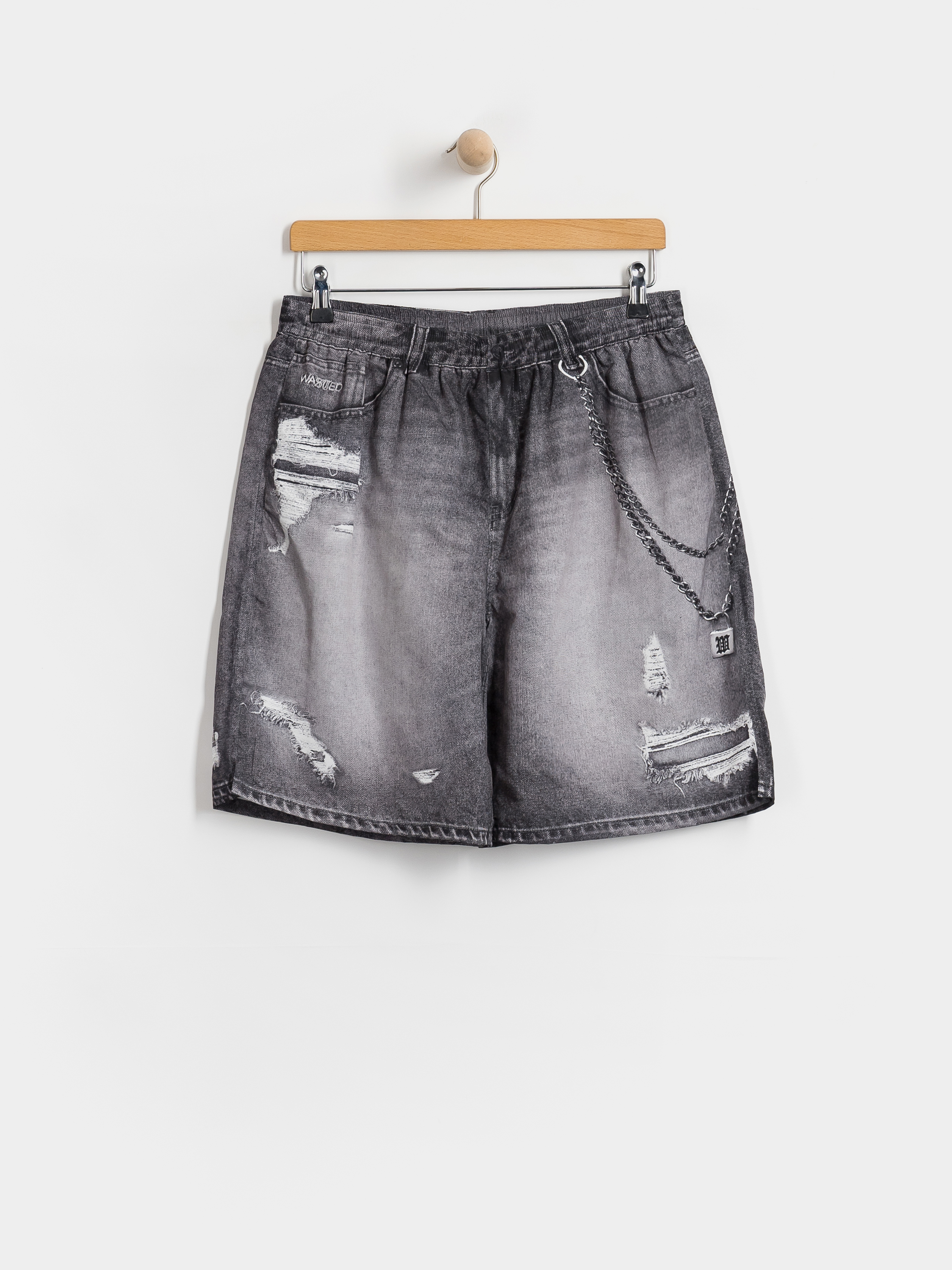 Pantaloni scurți Wasted Paris Destroy Trompe L'Oeil Swimsuit (faded black)
