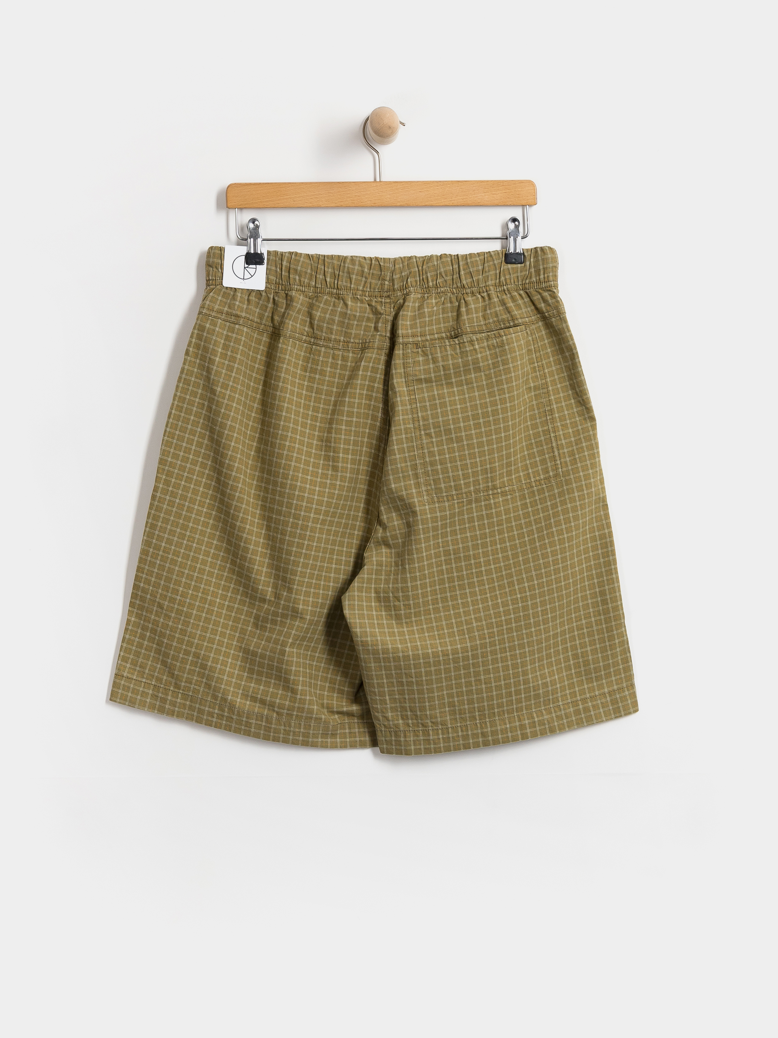 Pantaloni scurți Polar Skate Hike Cotton (olive check)