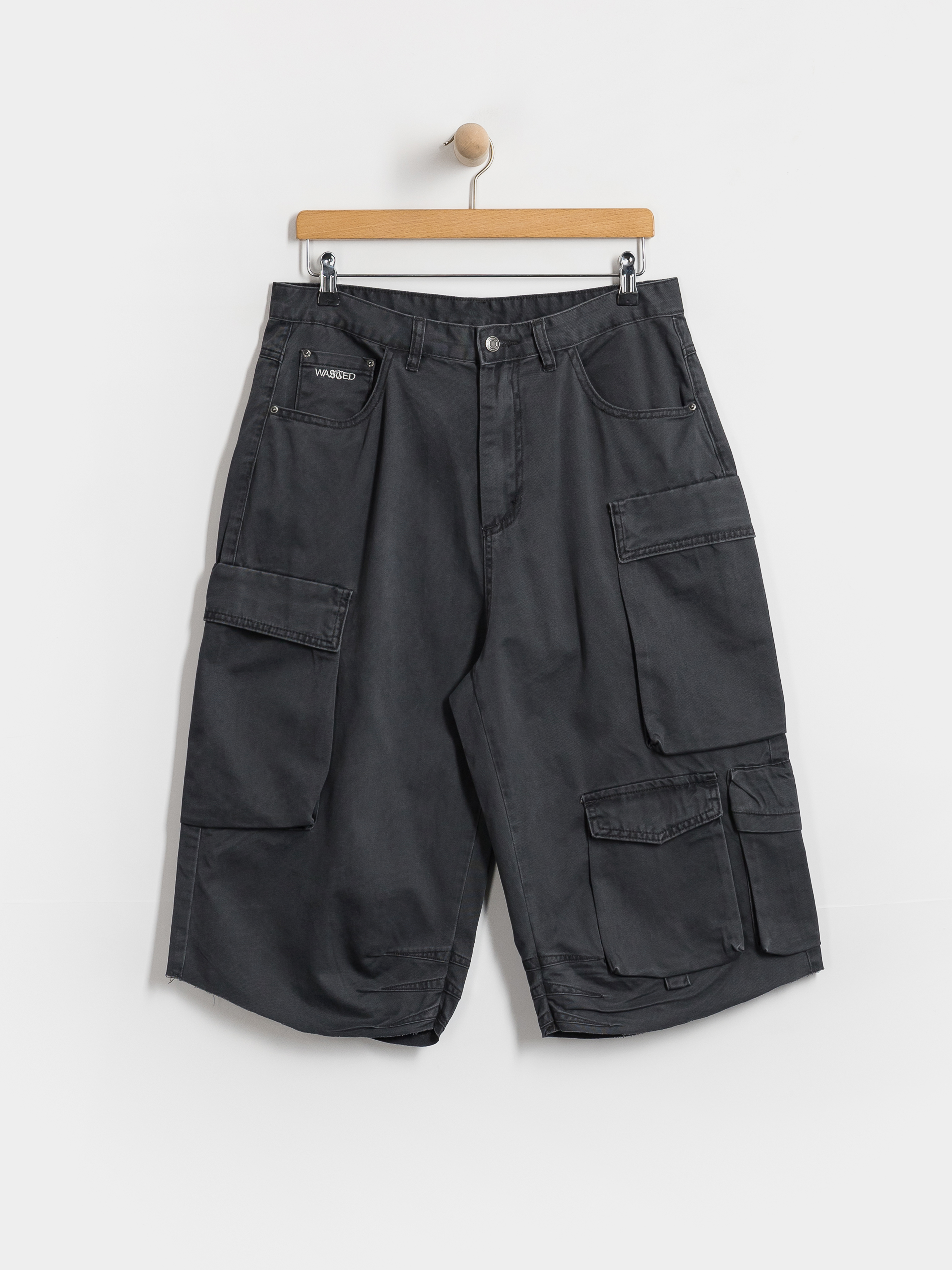 Pantaloni scurți Wasted Paris Grant (faded black)