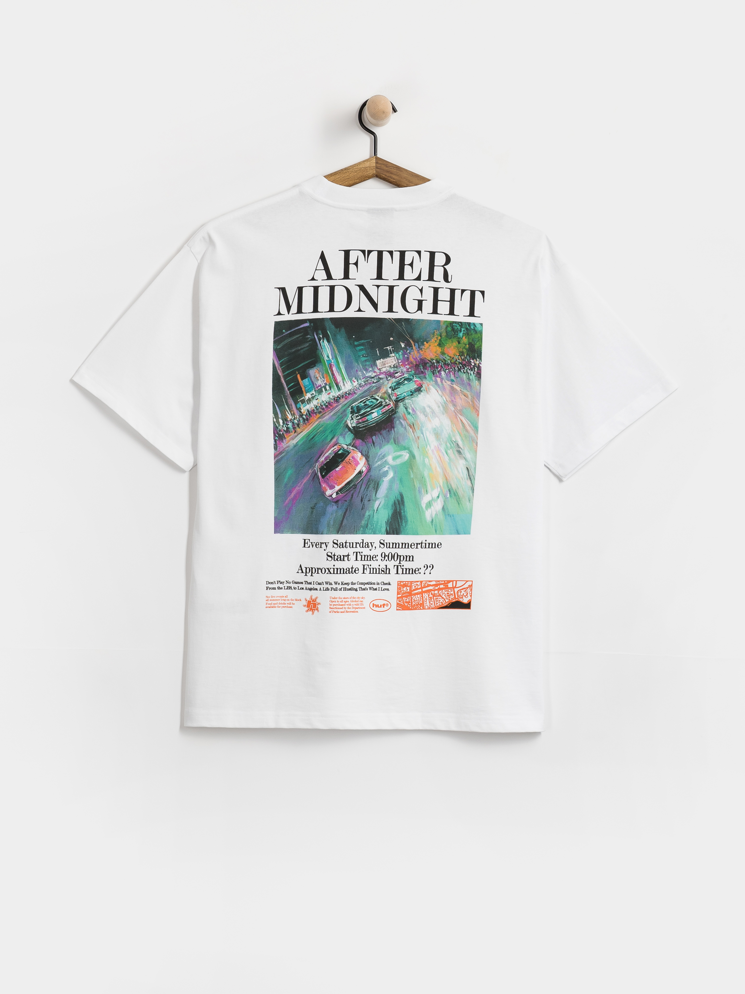 Tricou HUF After Midnight (white)