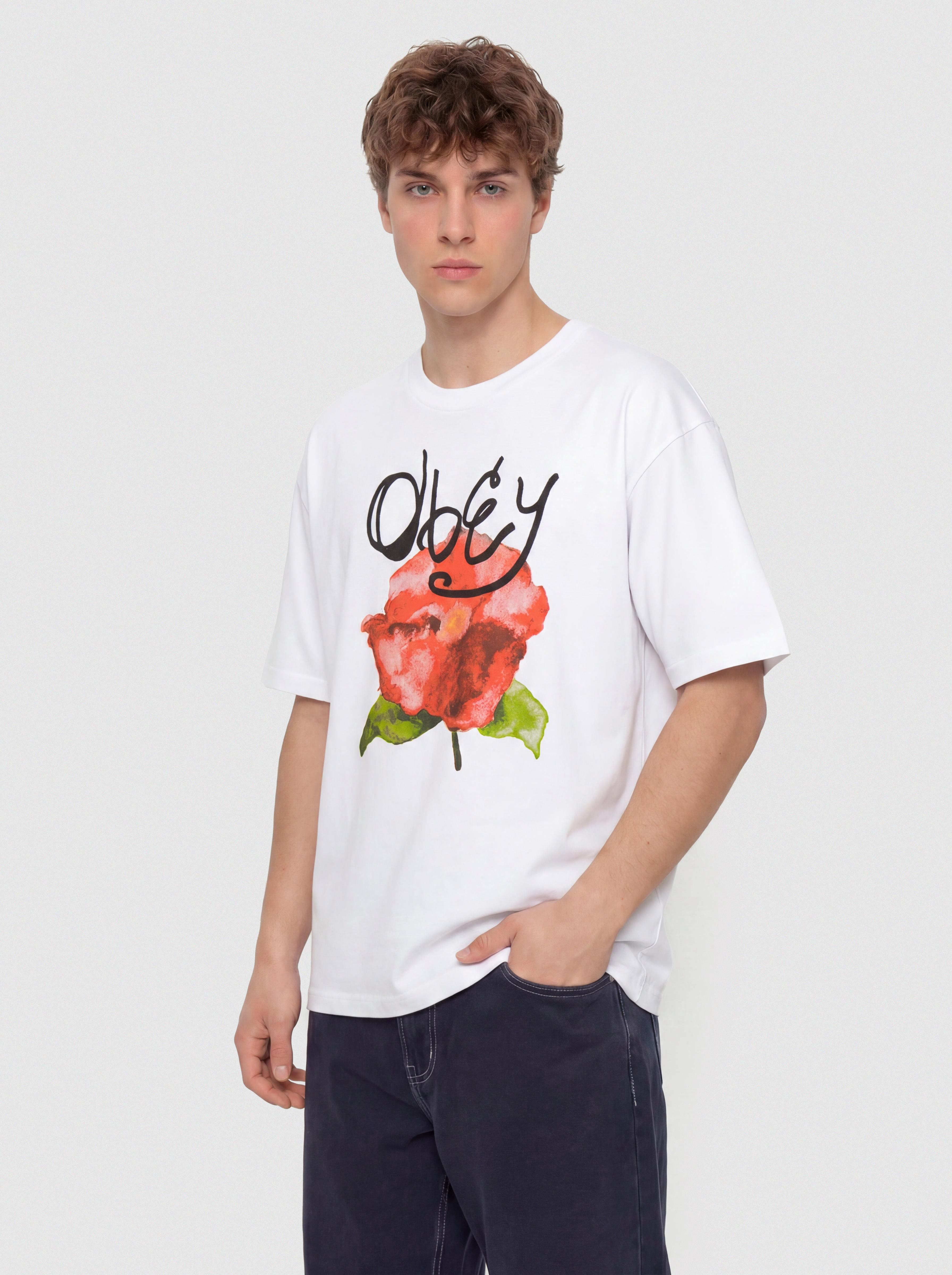 Tricou OBEY Watercolor Poppy