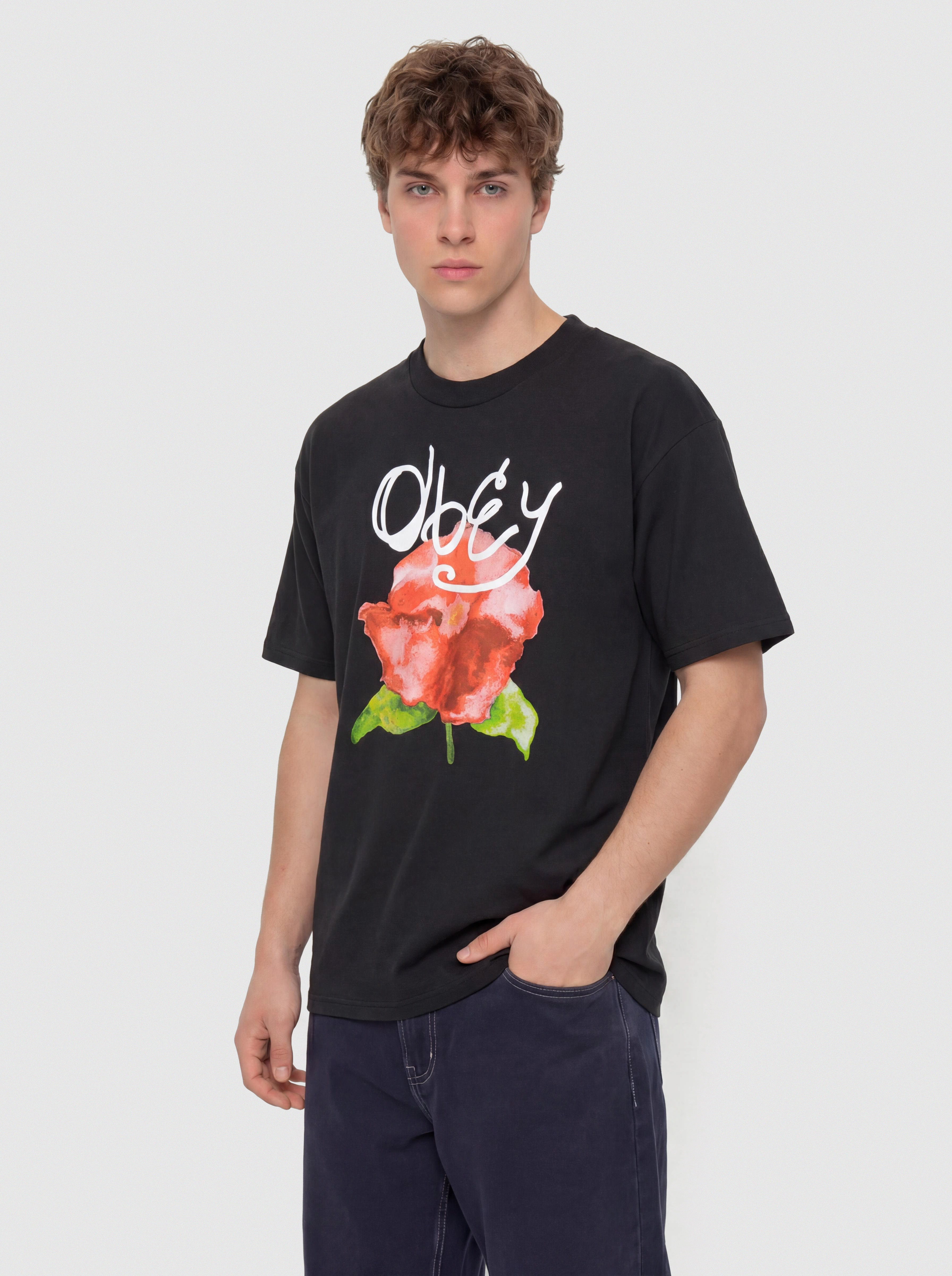 Tricou OBEY Watercolor Poppy