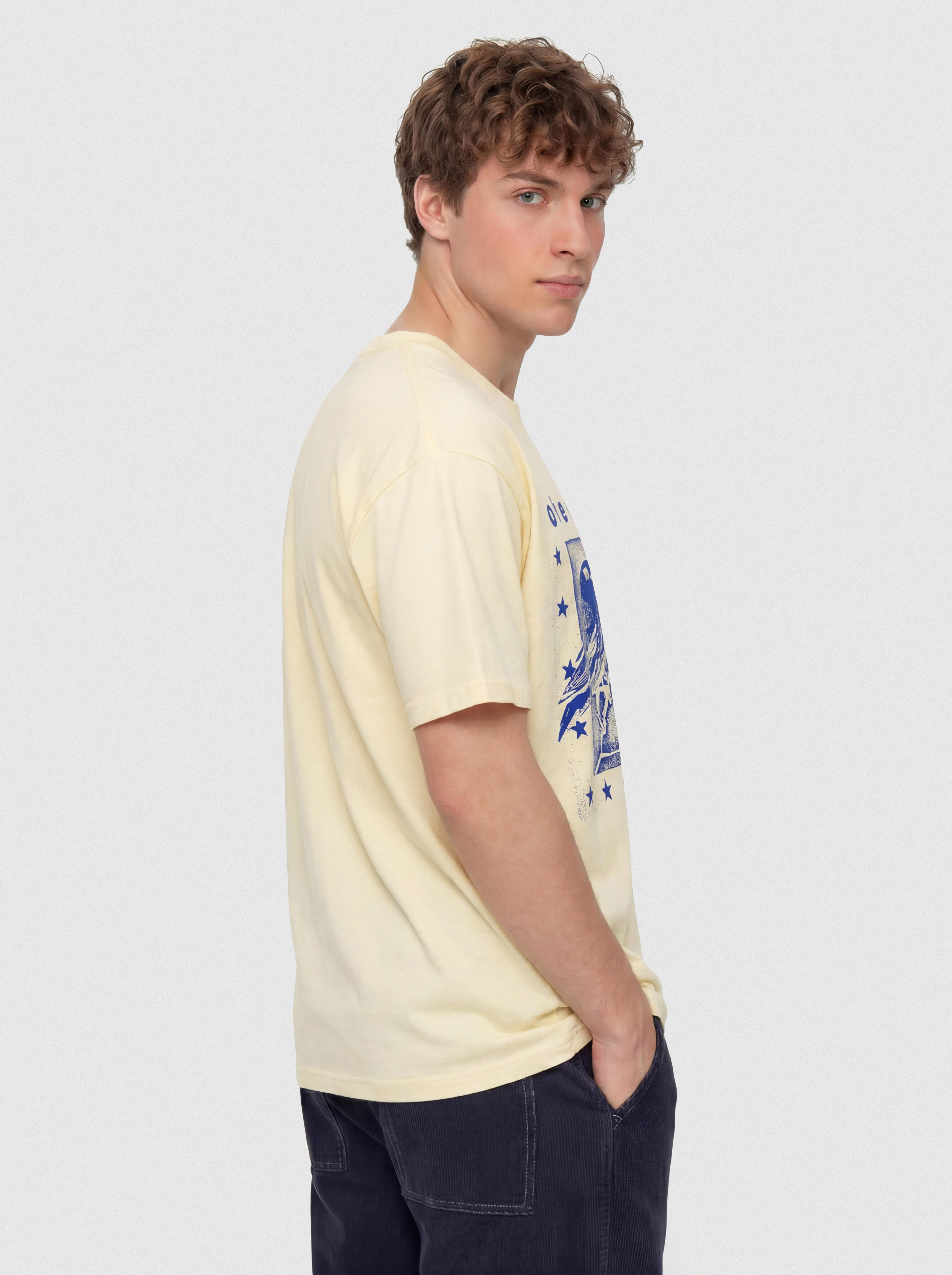 Tricou OBEY Fly Away (pale yellow)