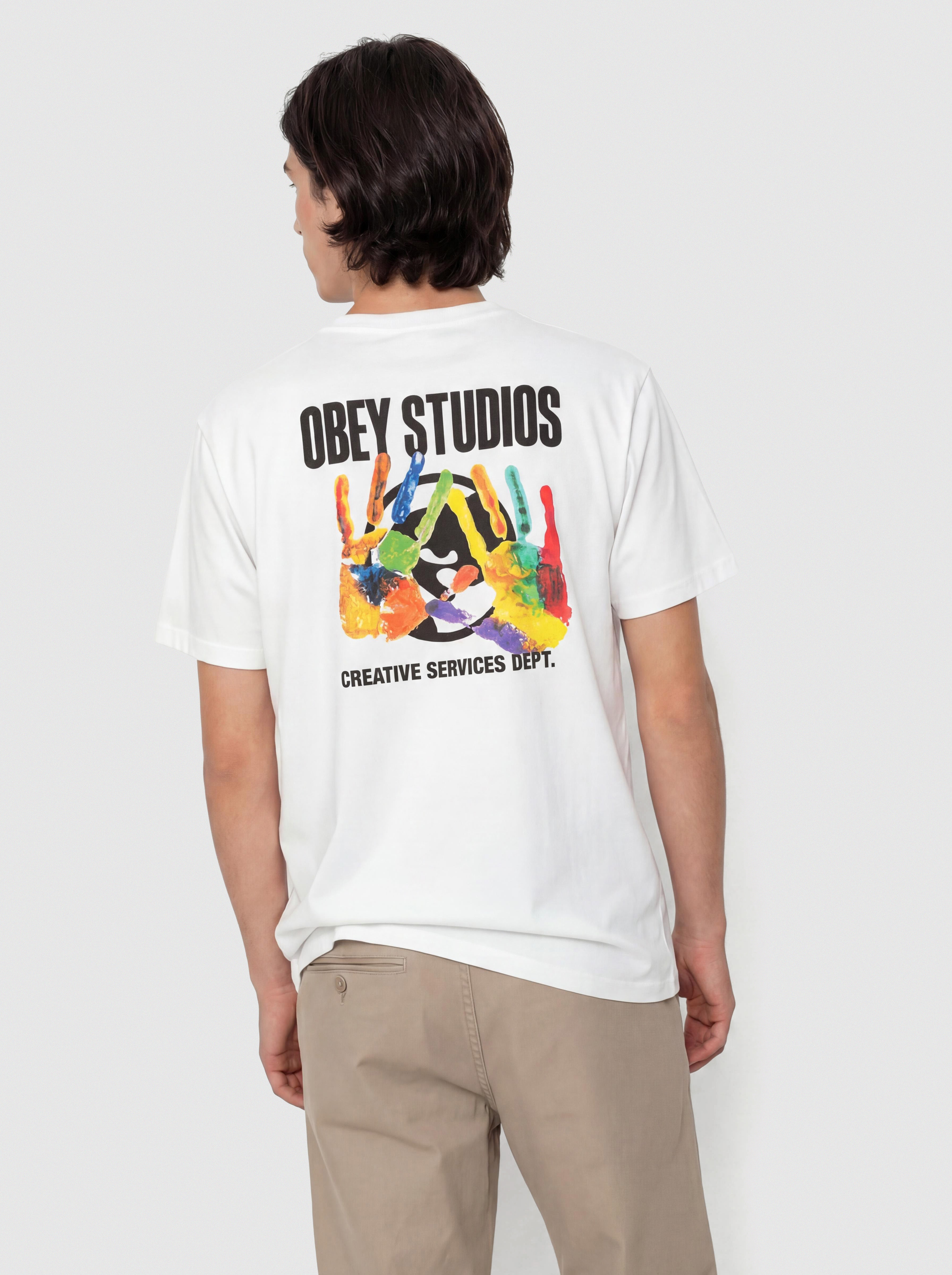 Tricou OBEY Creative Services Dept. (white)