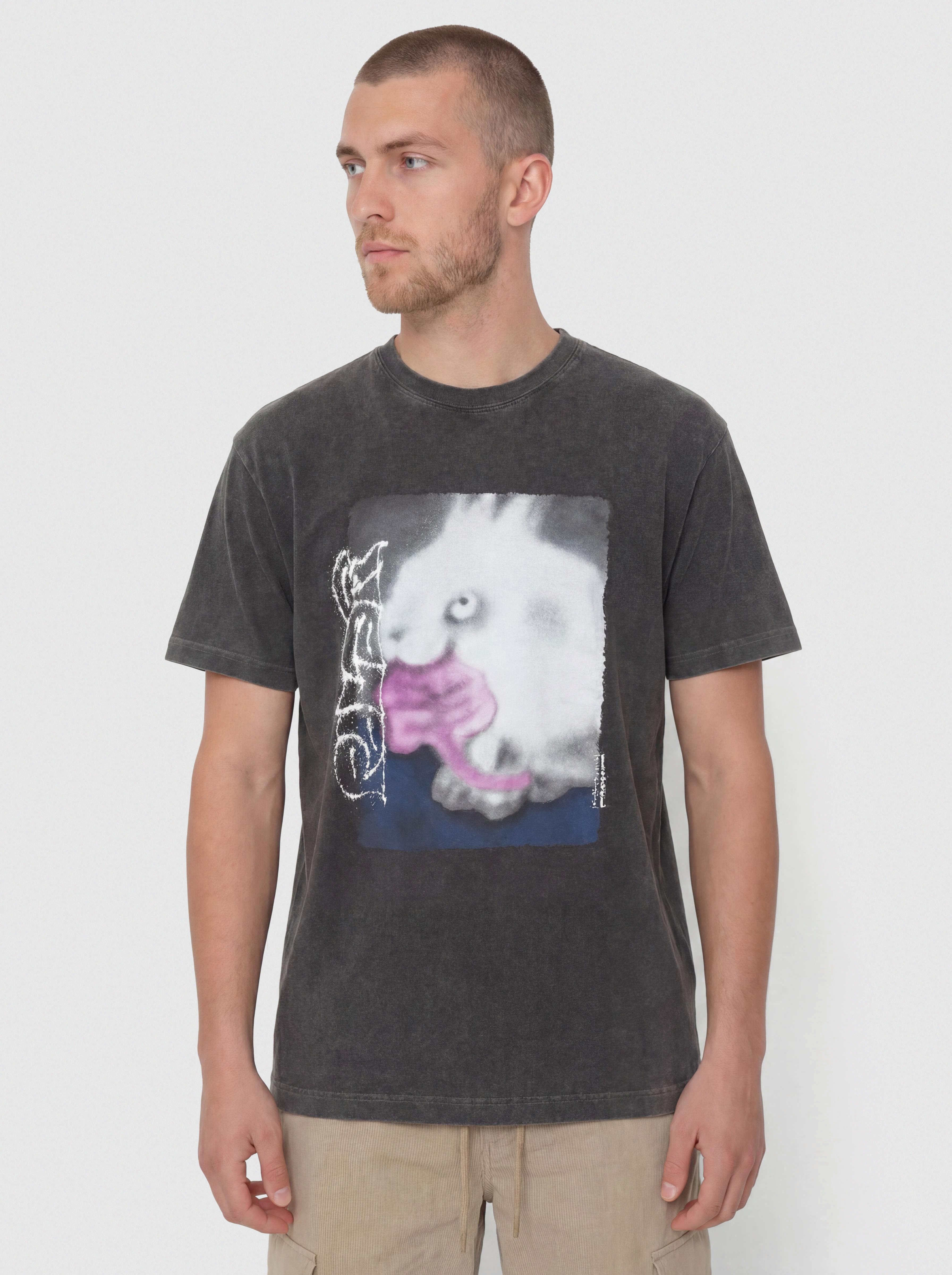 Tricou Polar Skate Rabbit (silver black)