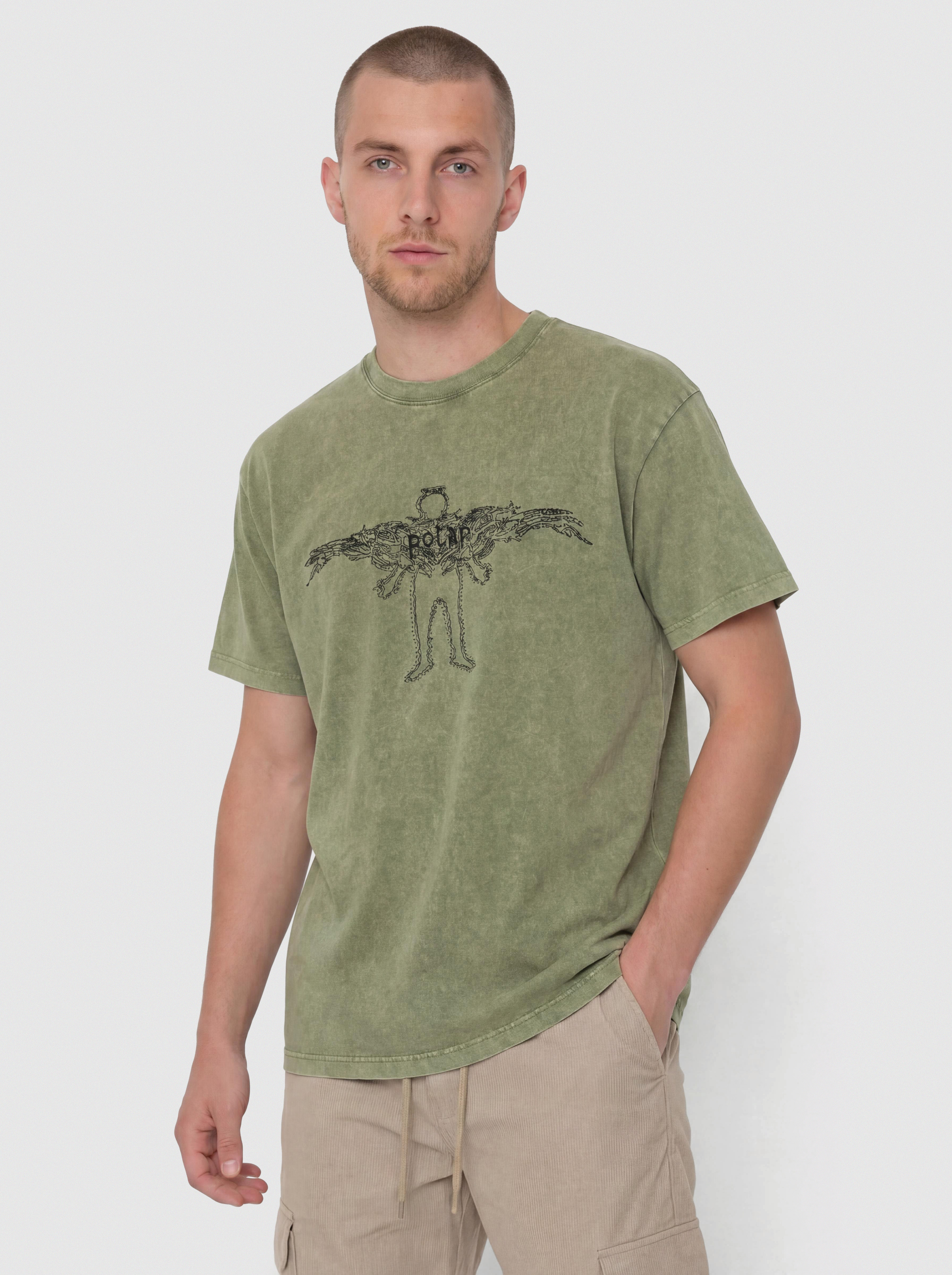 Tricou Polar Skate Acid Soul (army green)