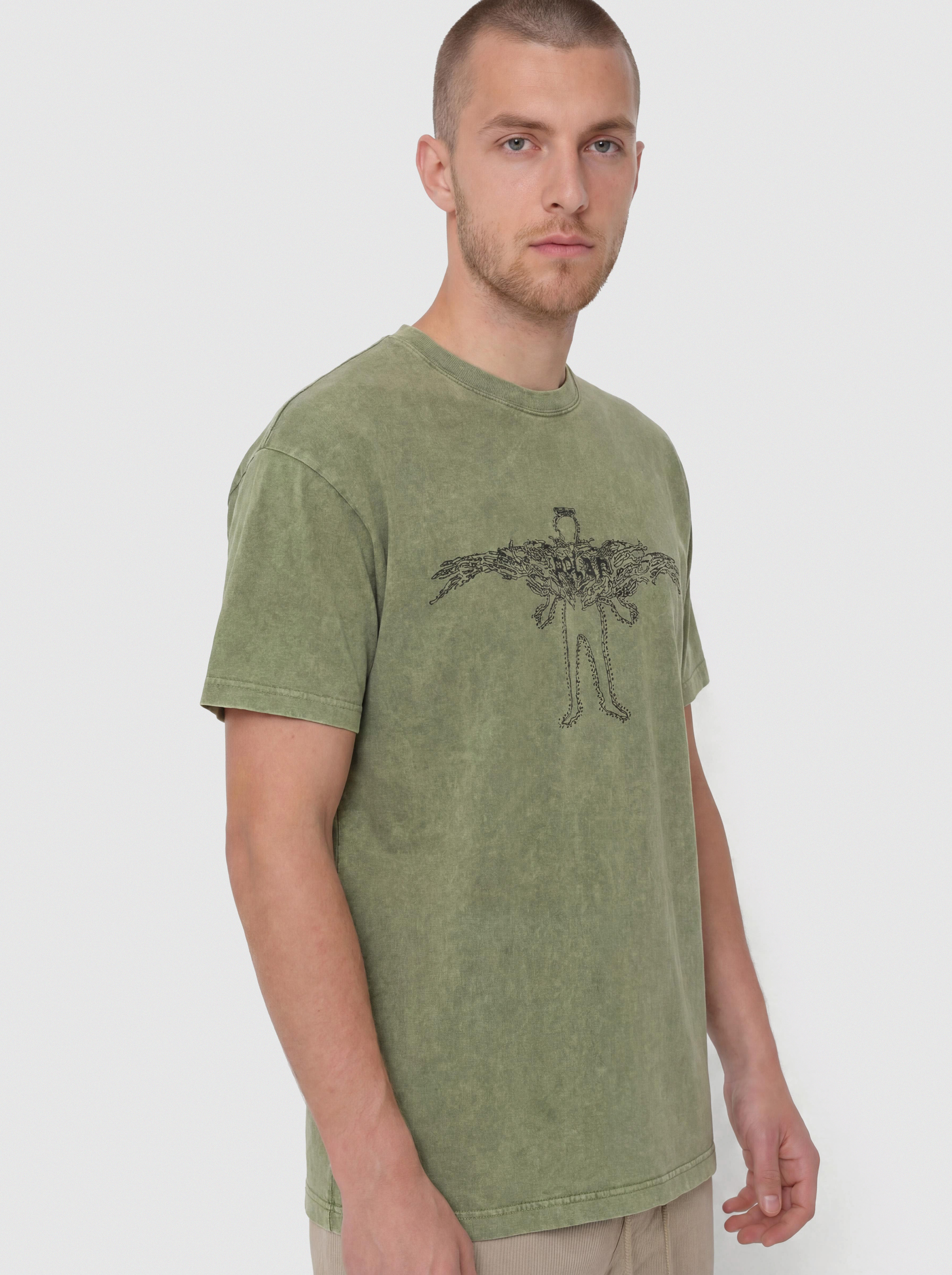 Tricou Polar Skate Acid Soul (army green)