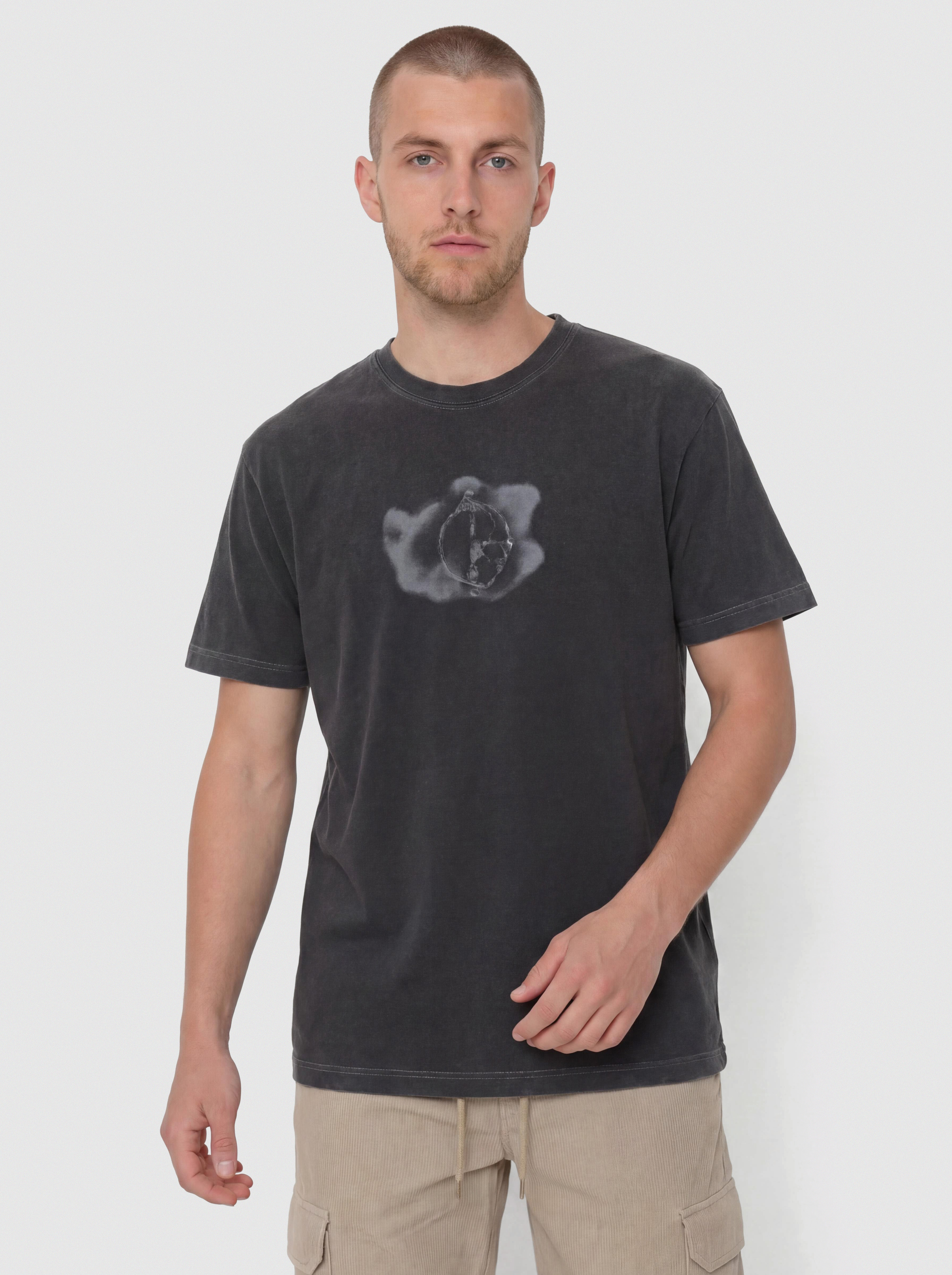 Tricou Polar Skate Metal Logo (silver black)