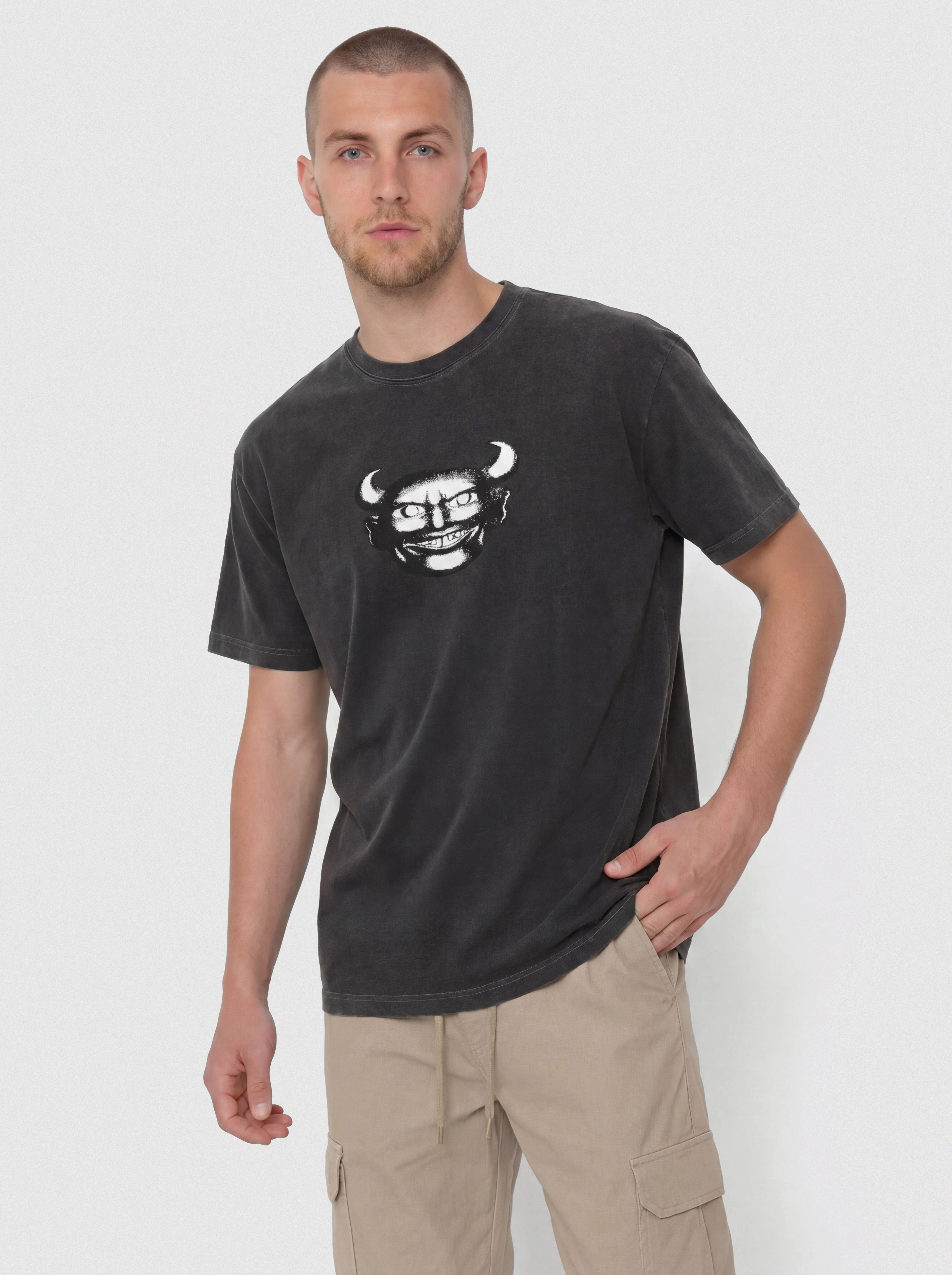 Tricou Polar Skate Devil (silver black)