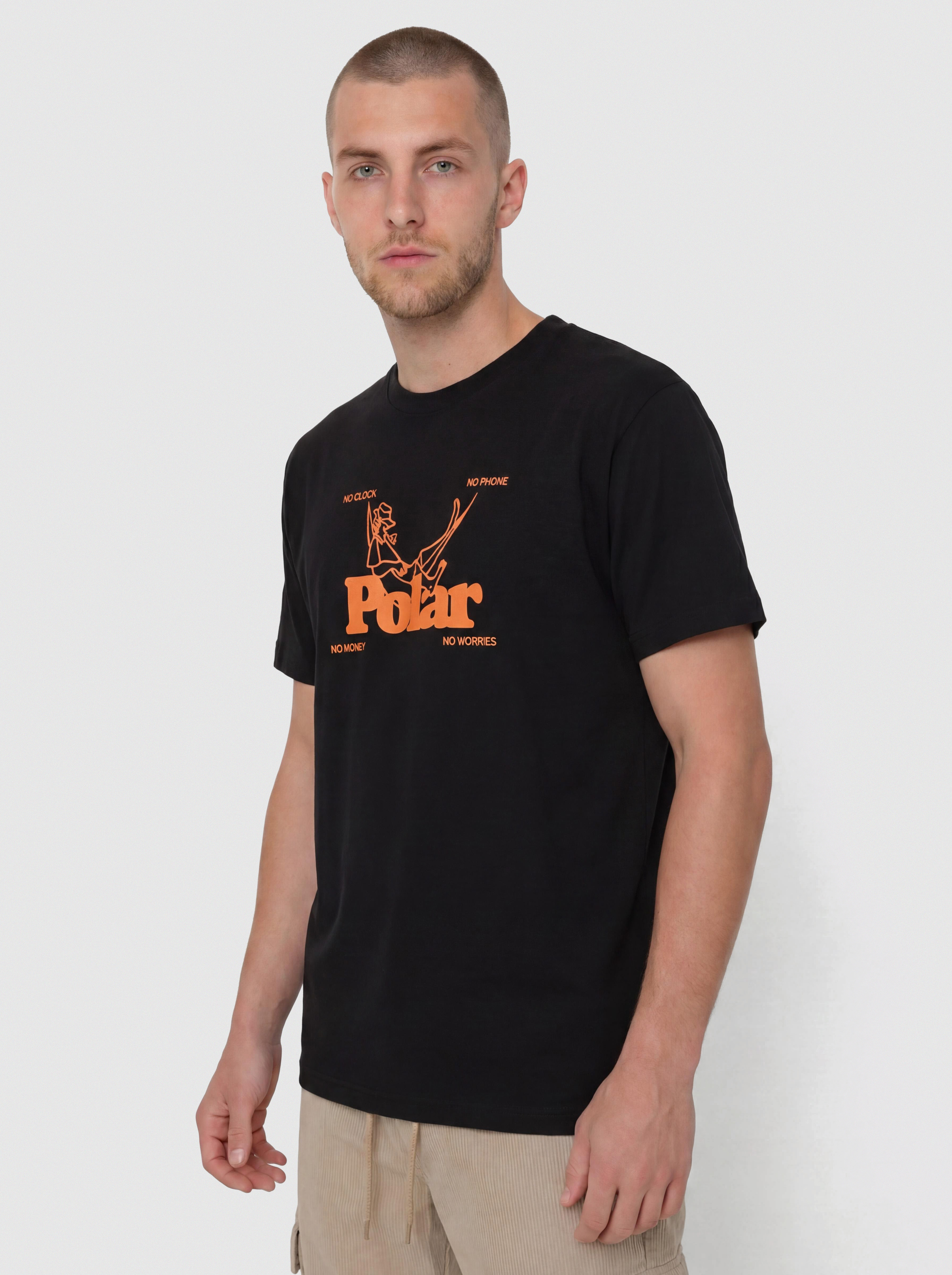 Tricou Polar Skate No Worries (black)