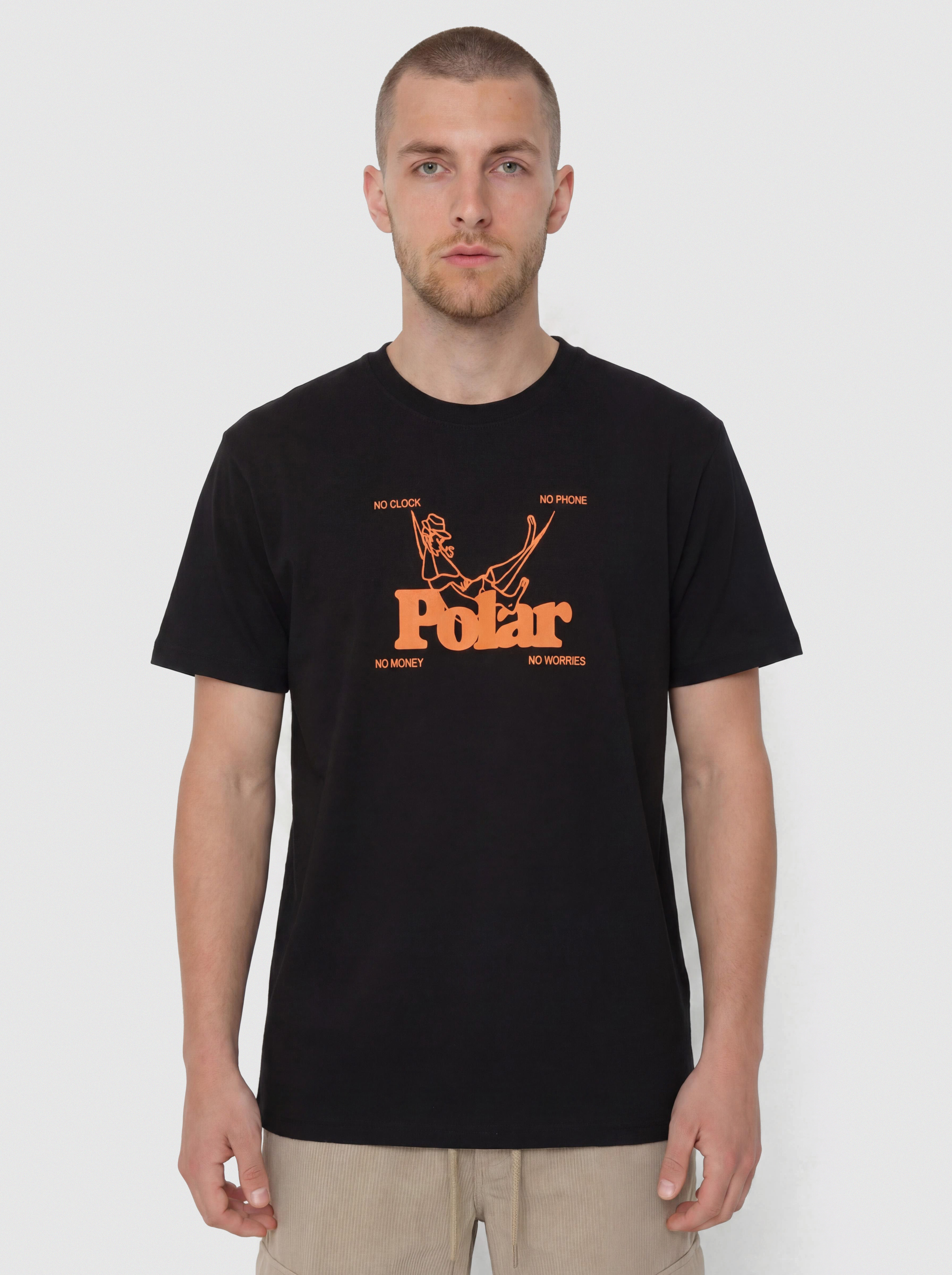 Tricou Polar Skate No Worries (black)