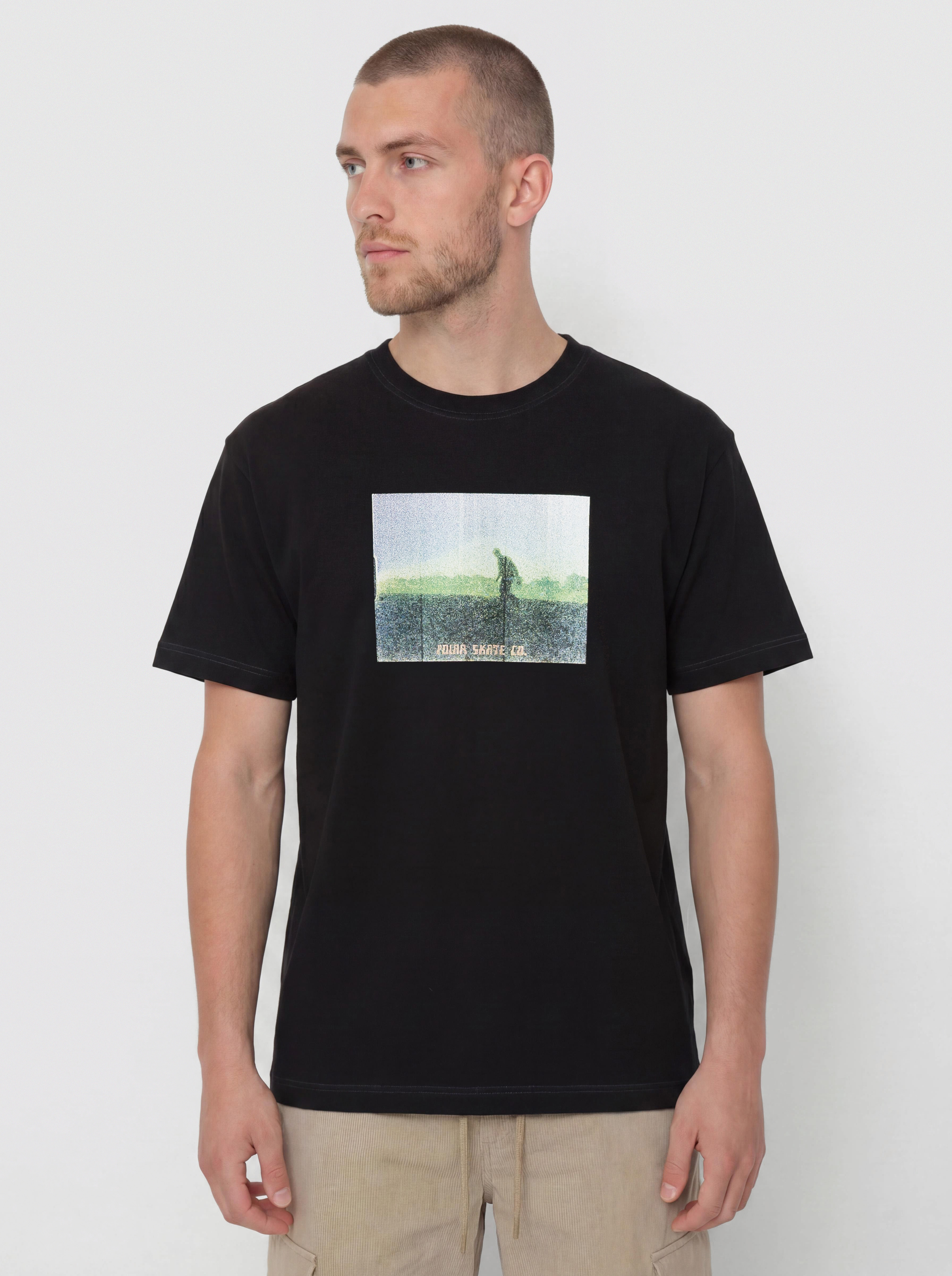 Tricou Polar Skate Contrast Beach Walk (black/purple)