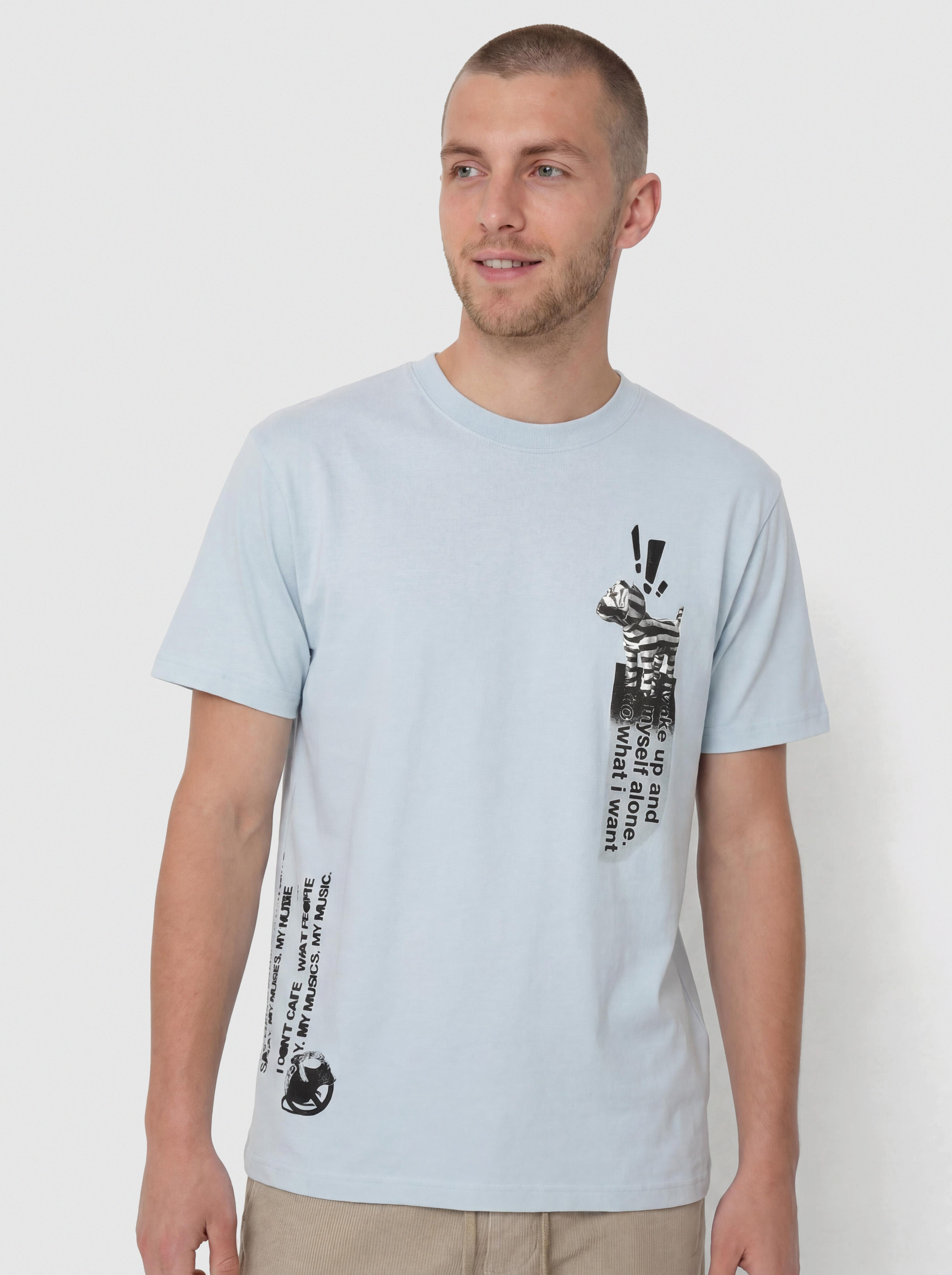 Tricou Polar Skate My Music (light blue)