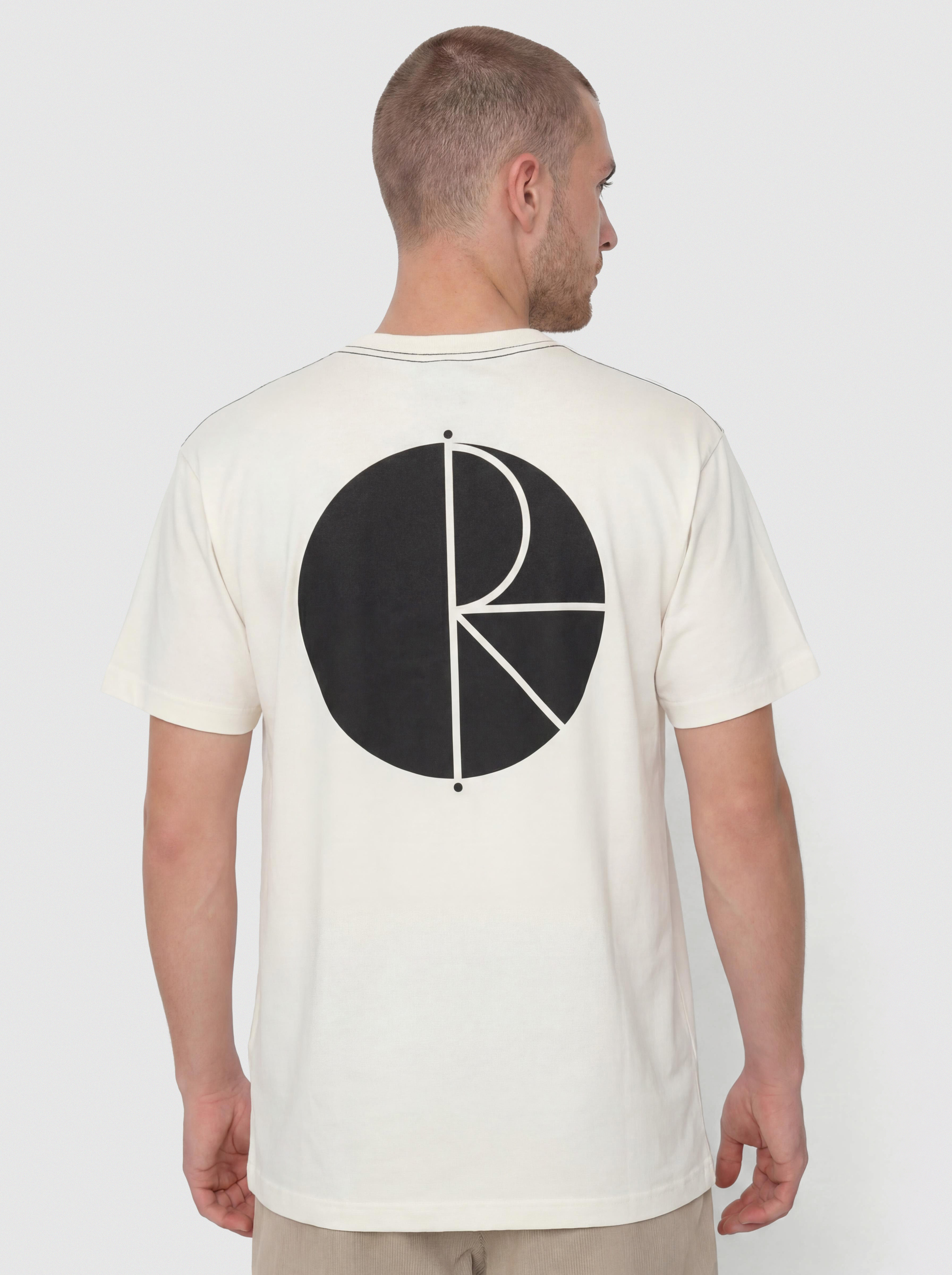 Tricou Polar Skate Contrast Fill Logo (ivory/black)