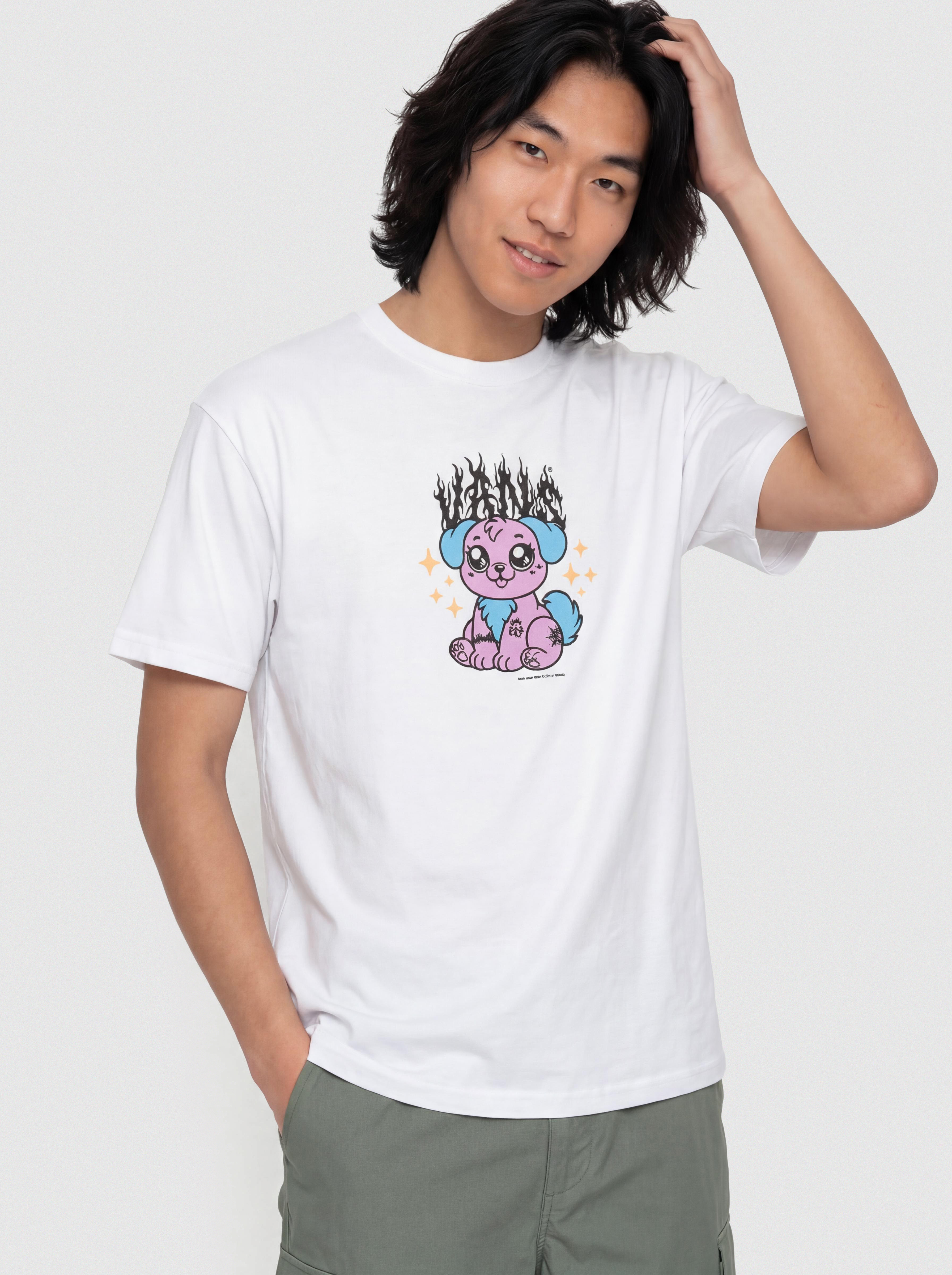 Tricou Vans Puppy Loose (white)