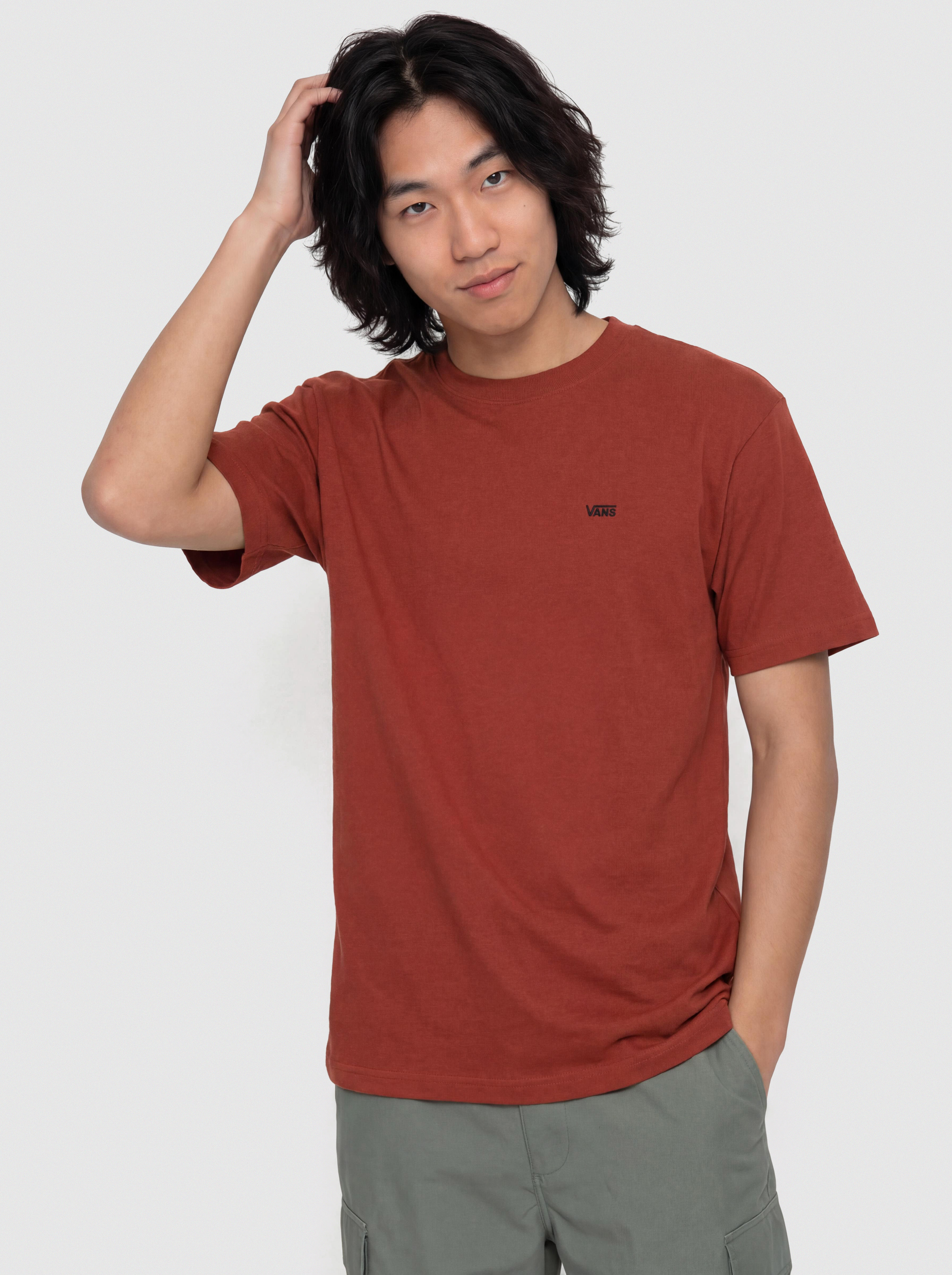Tricou Vans Left Chest II Loose (poppy ember)