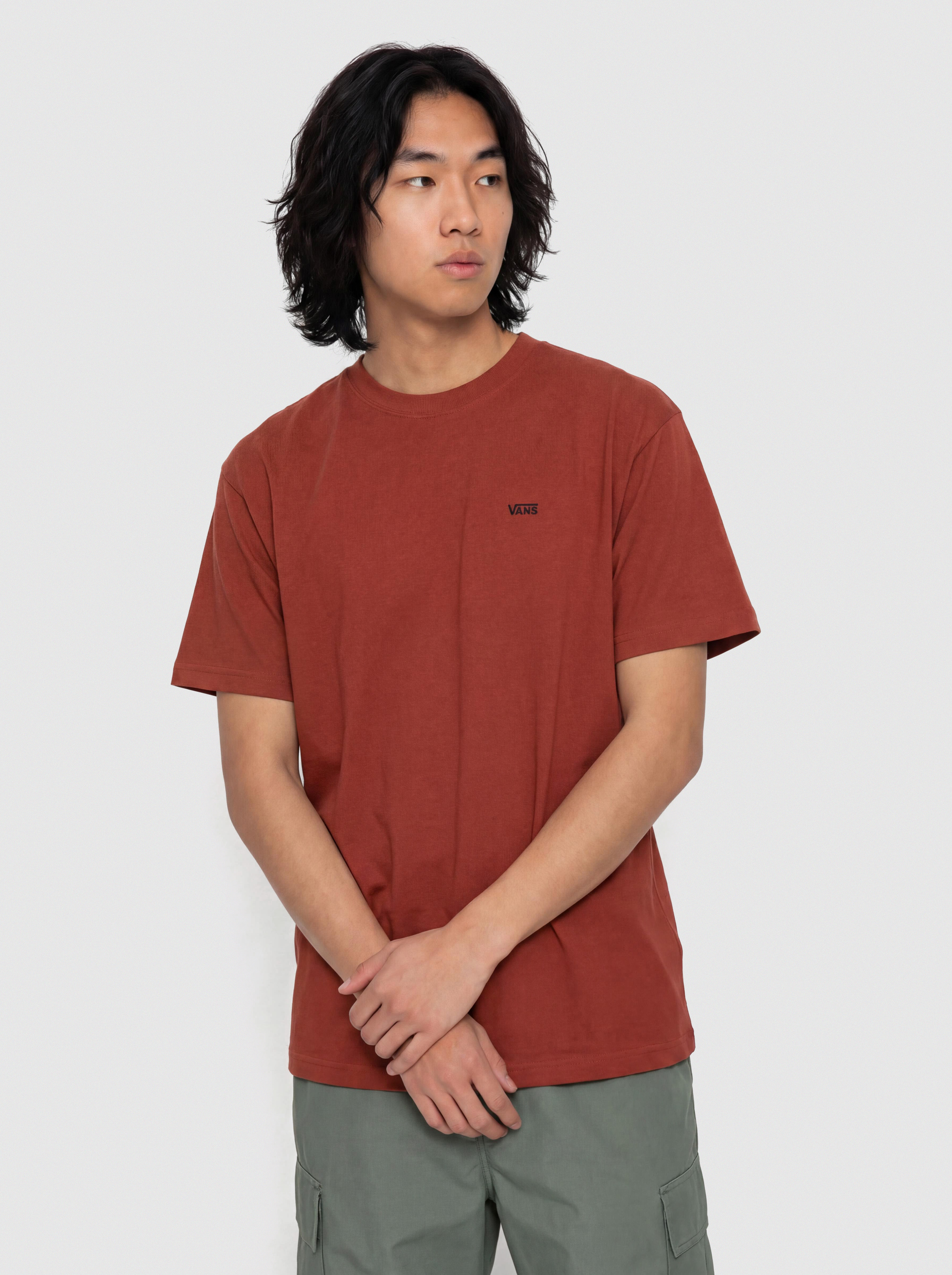 Tricou Vans Left Chest II Loose (poppy ember)