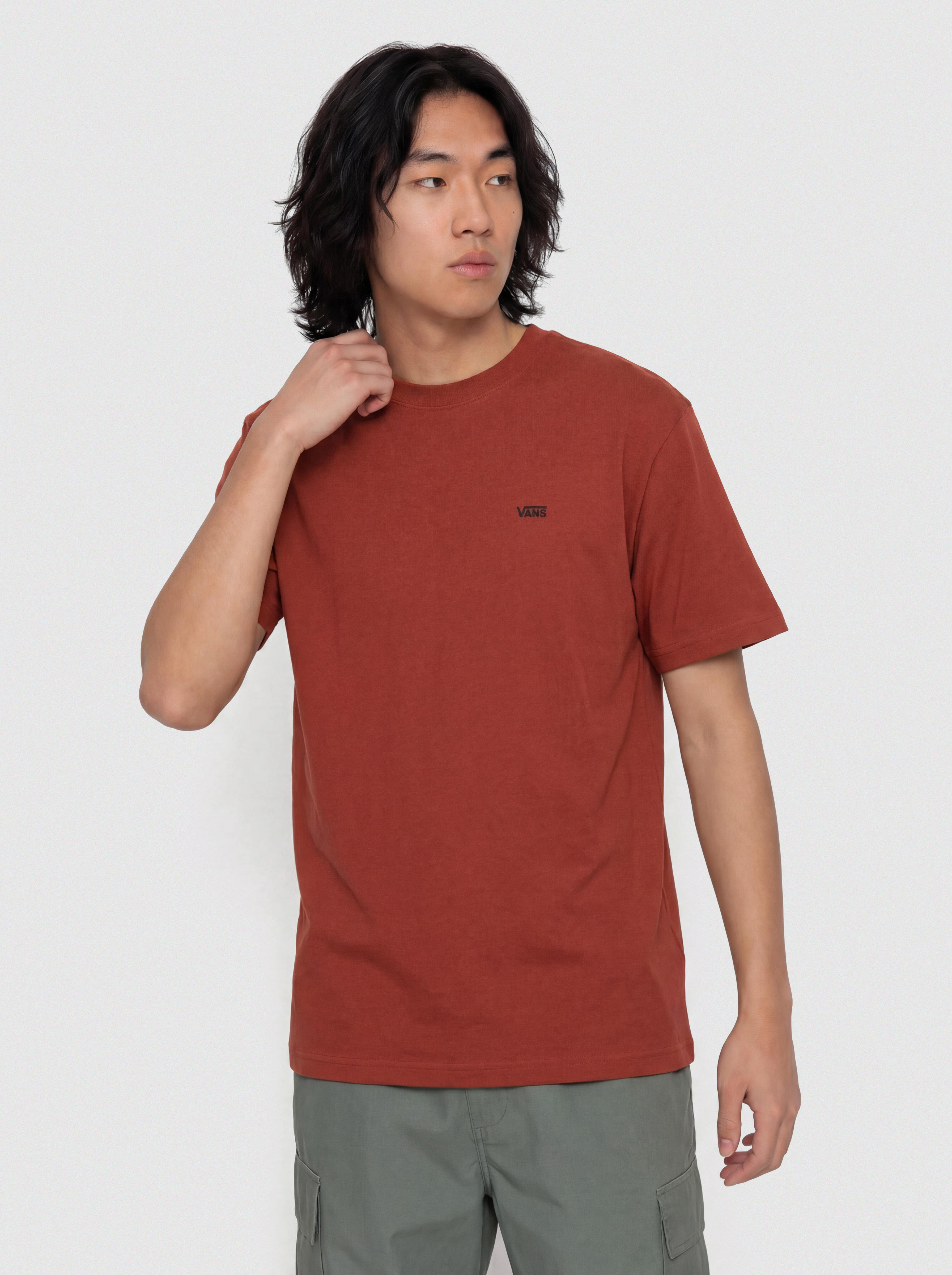 Tricou Vans Left Chest II Loose (poppy ember)