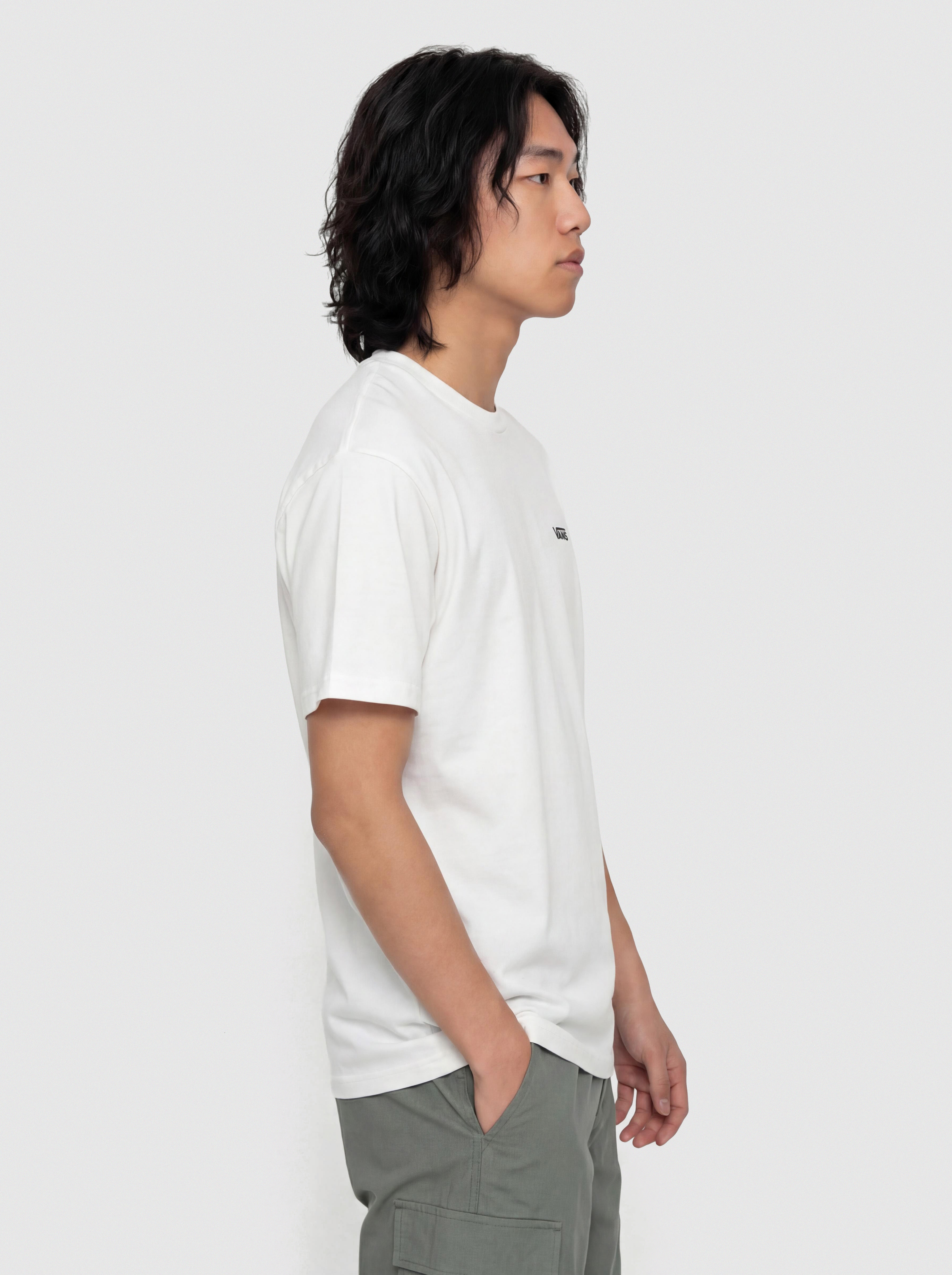 Tricou Vans Left Chest II Loose (white)