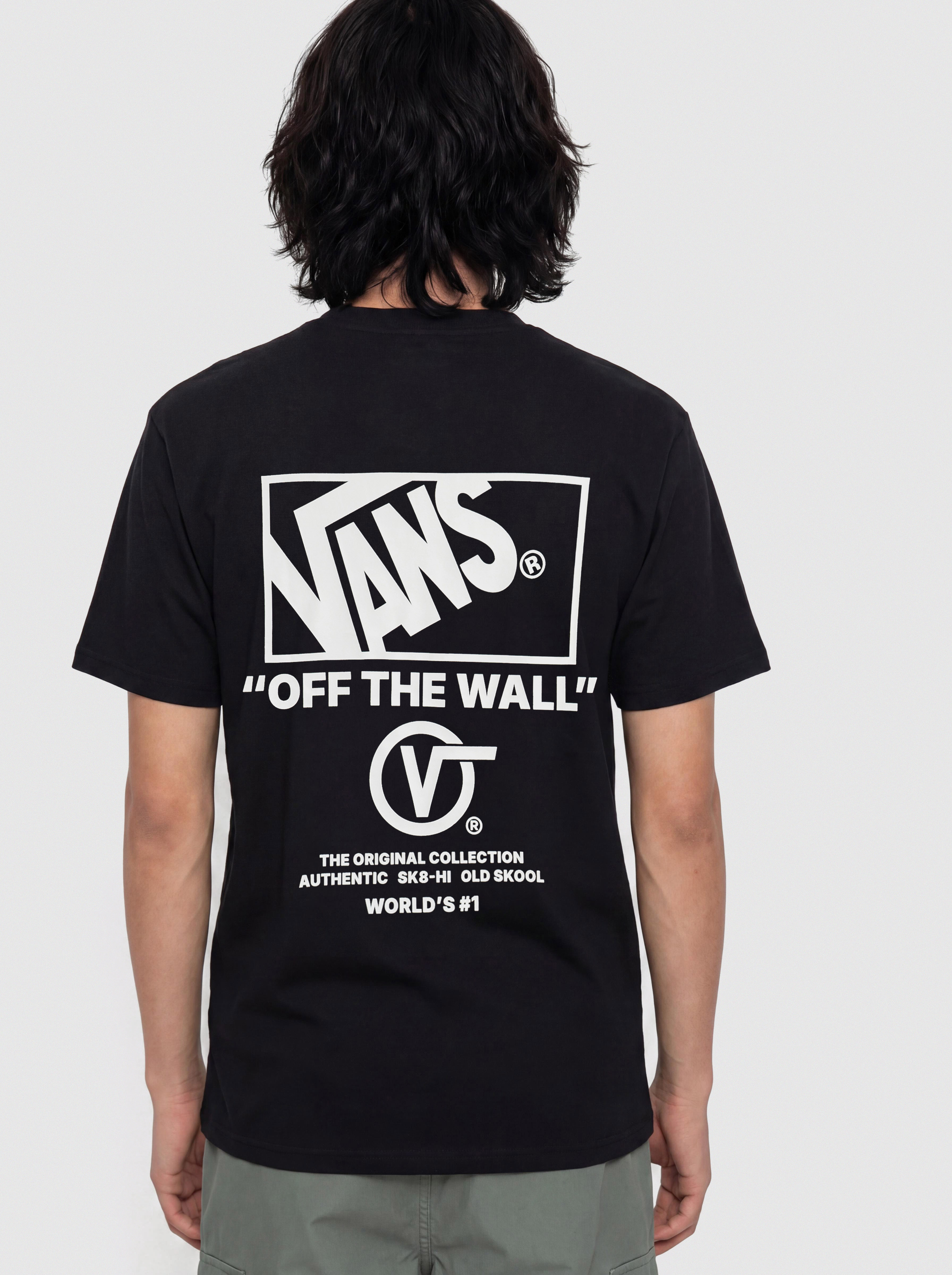 Tricou Vans Stacked Hi (black/white)