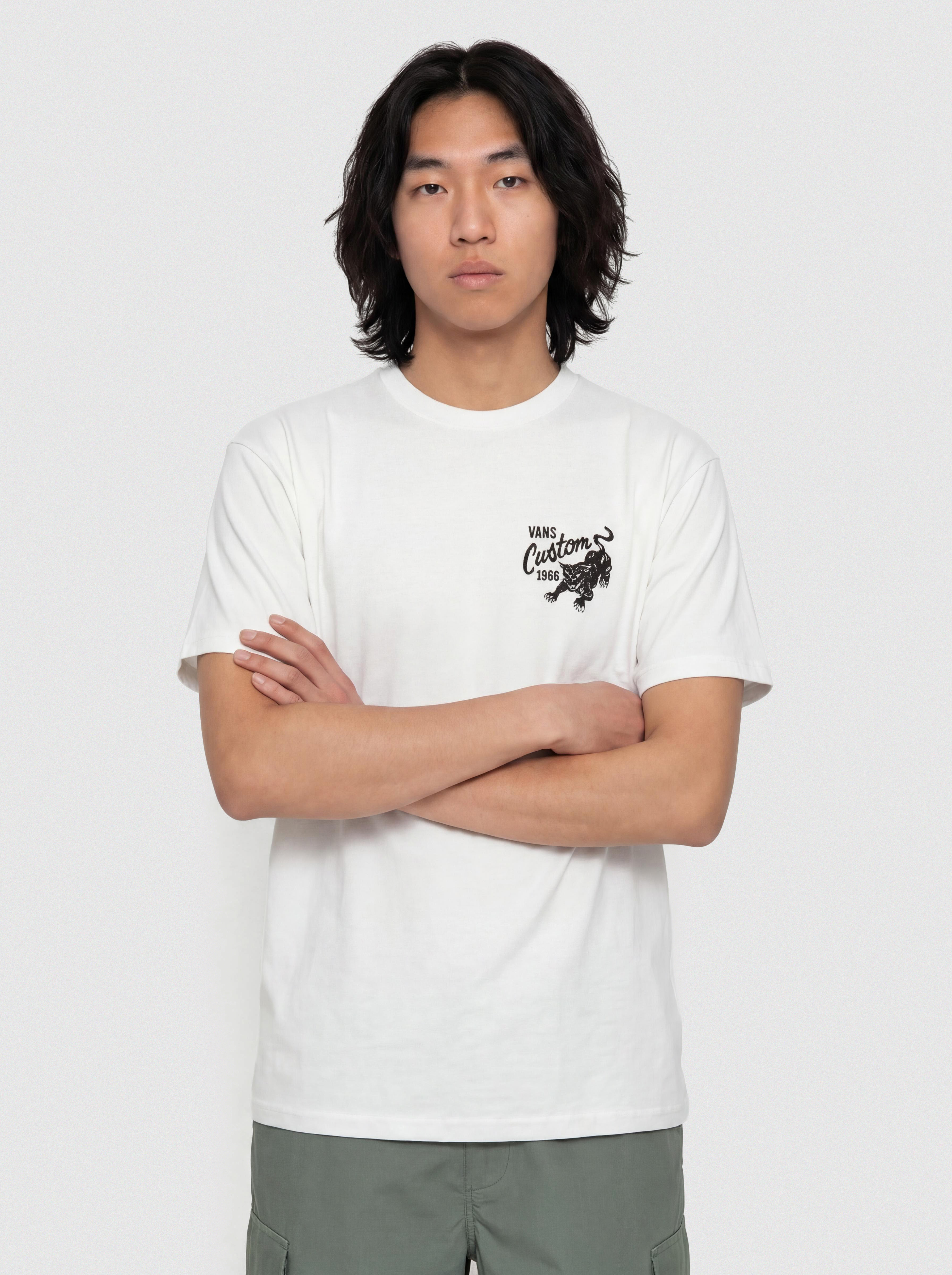 Tricou Vans Custom Cat (white)