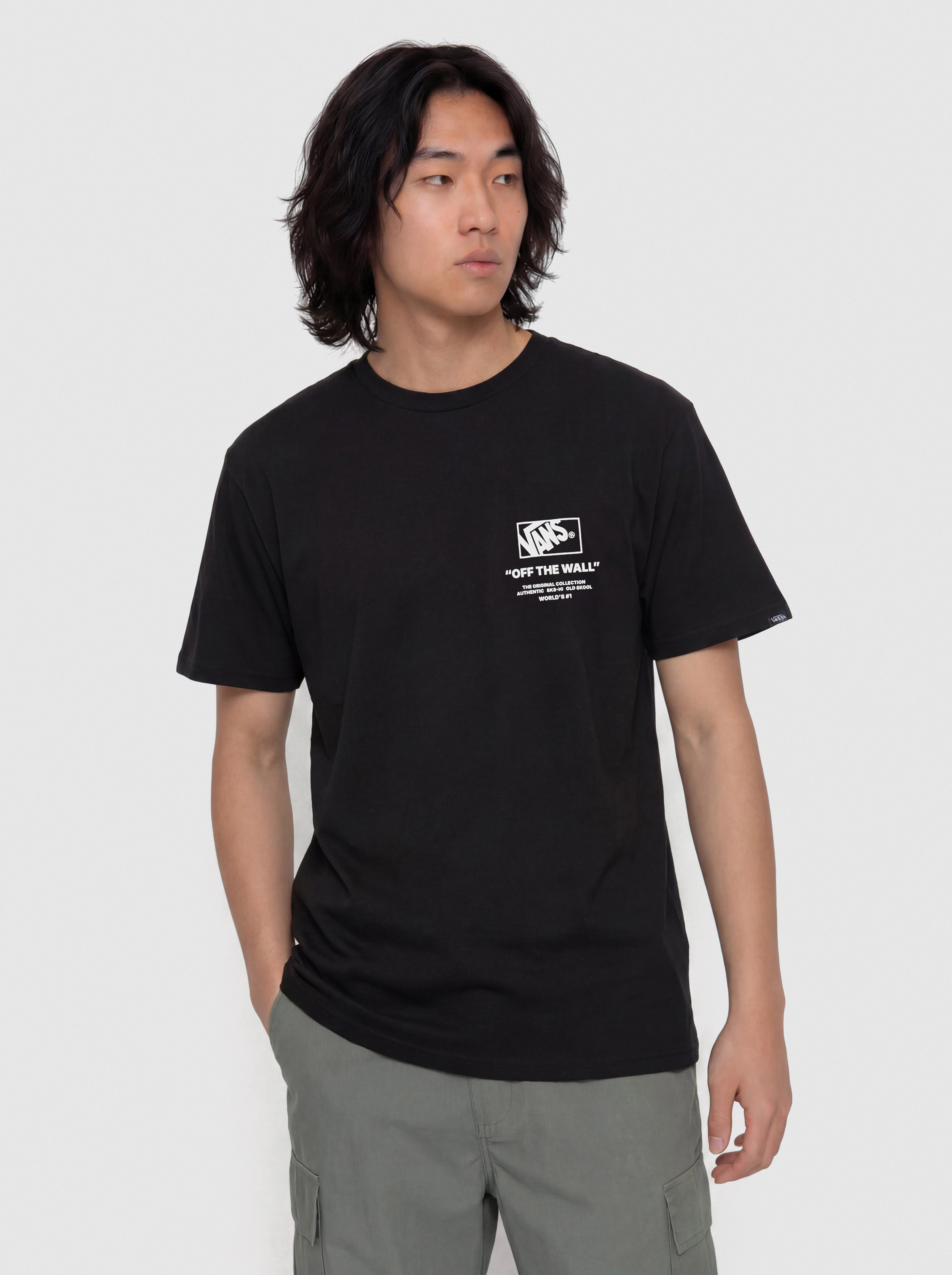 Tricou Vans Stacked Hi (black/white)