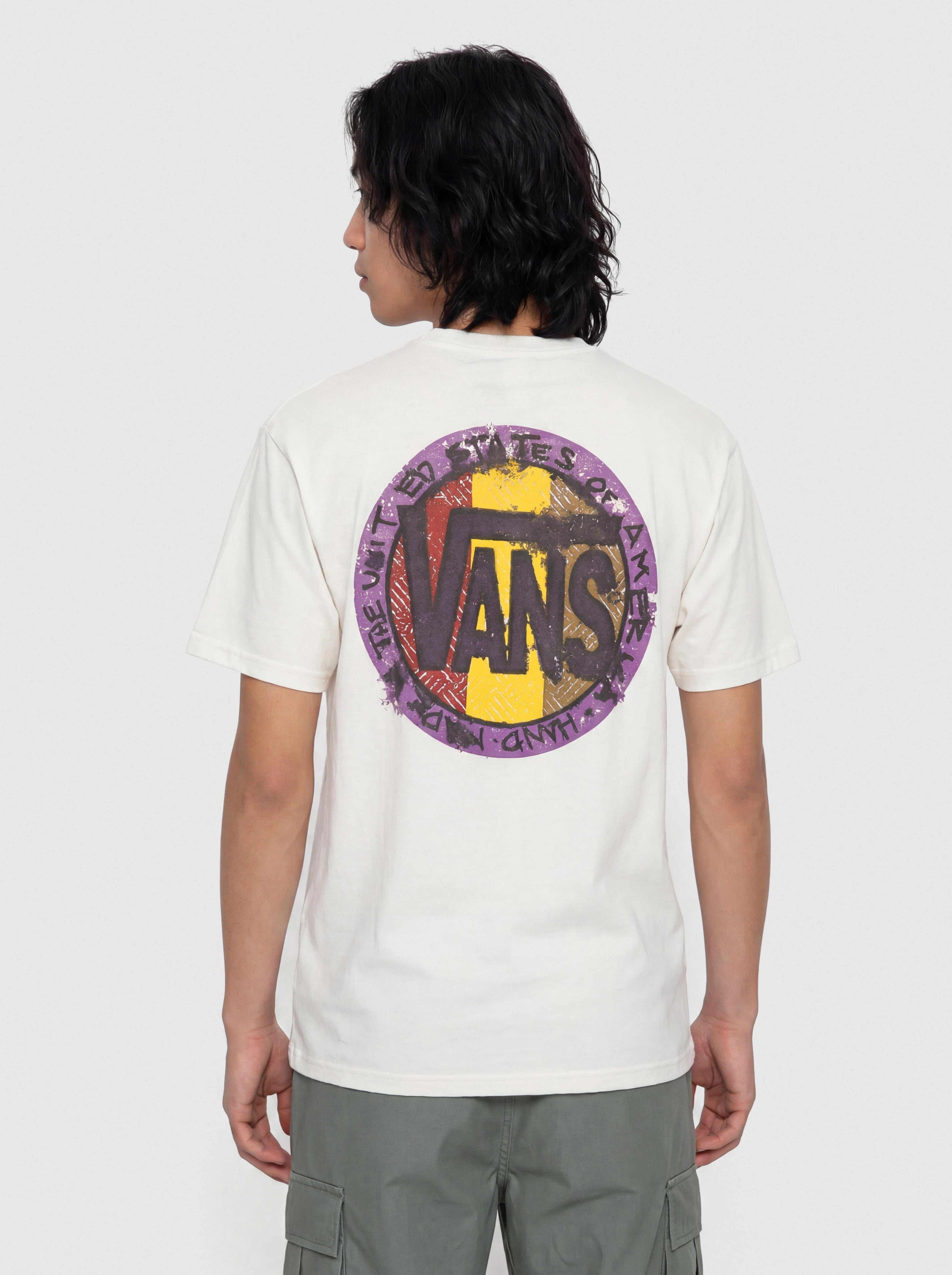 Tricou Vans Blotched Circle (marshmallow)