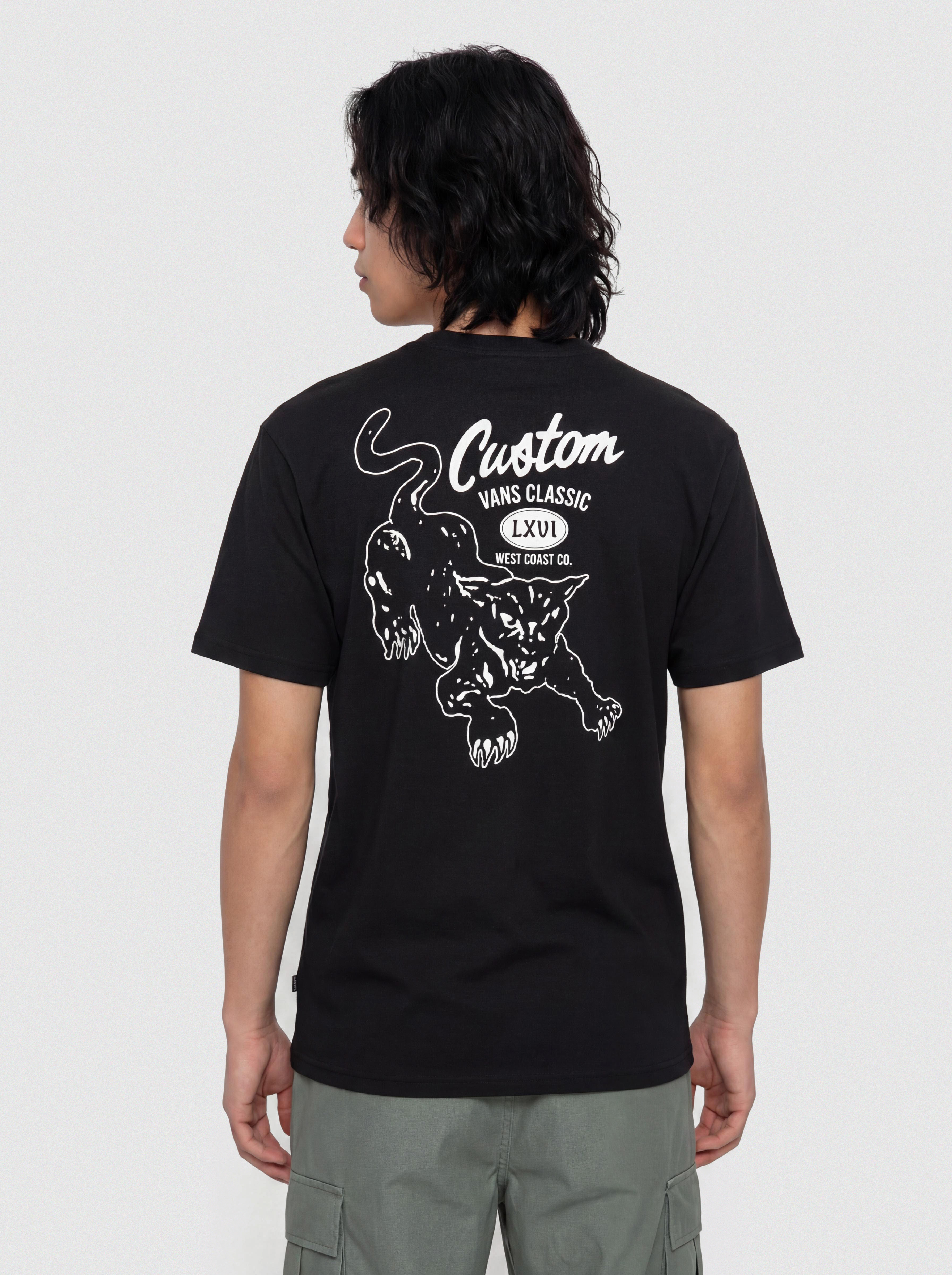 Tricou Vans Custom Cat (black)