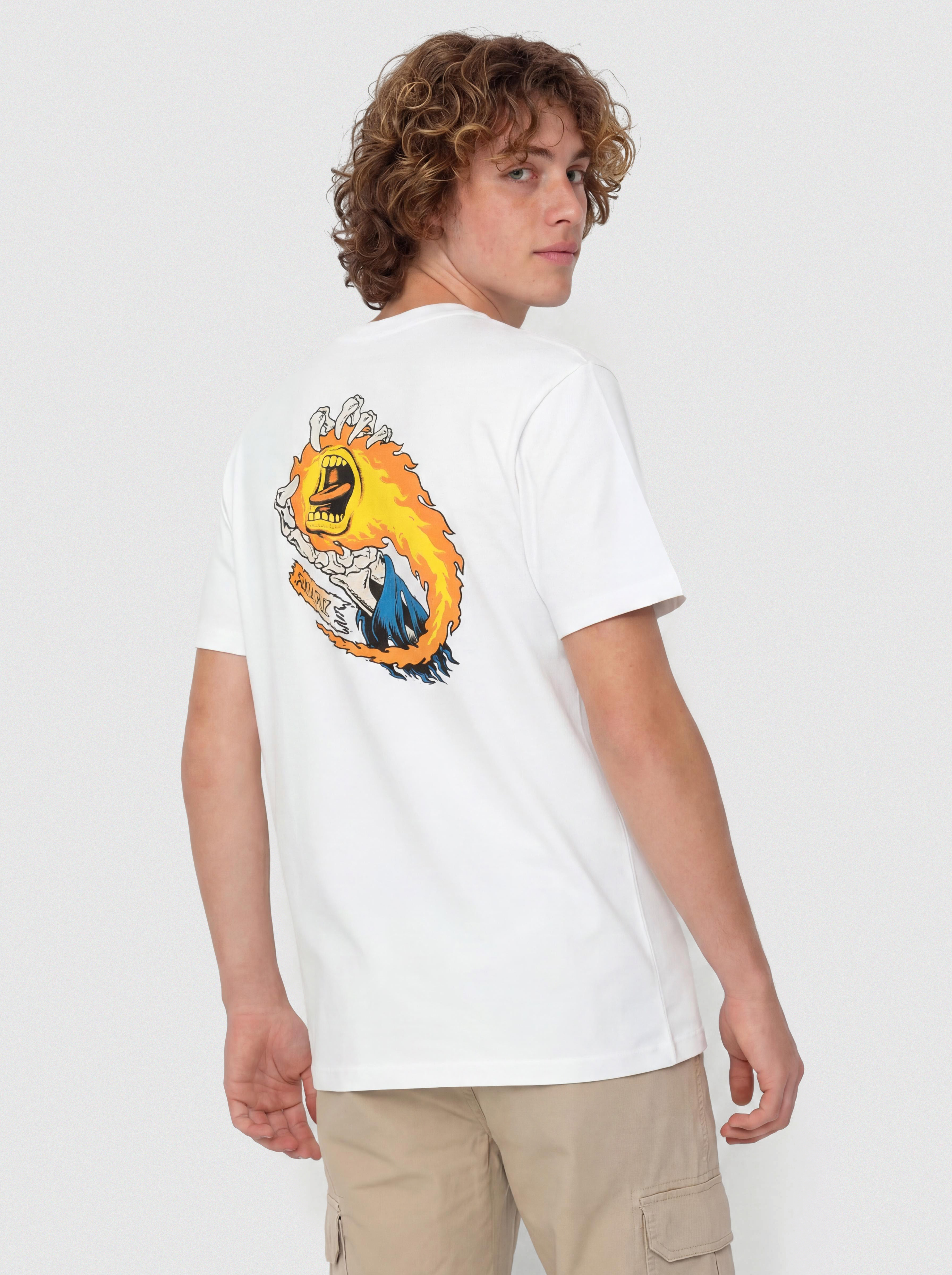 Tricou Santa Cruz O'Brien Scream Reaper (white)