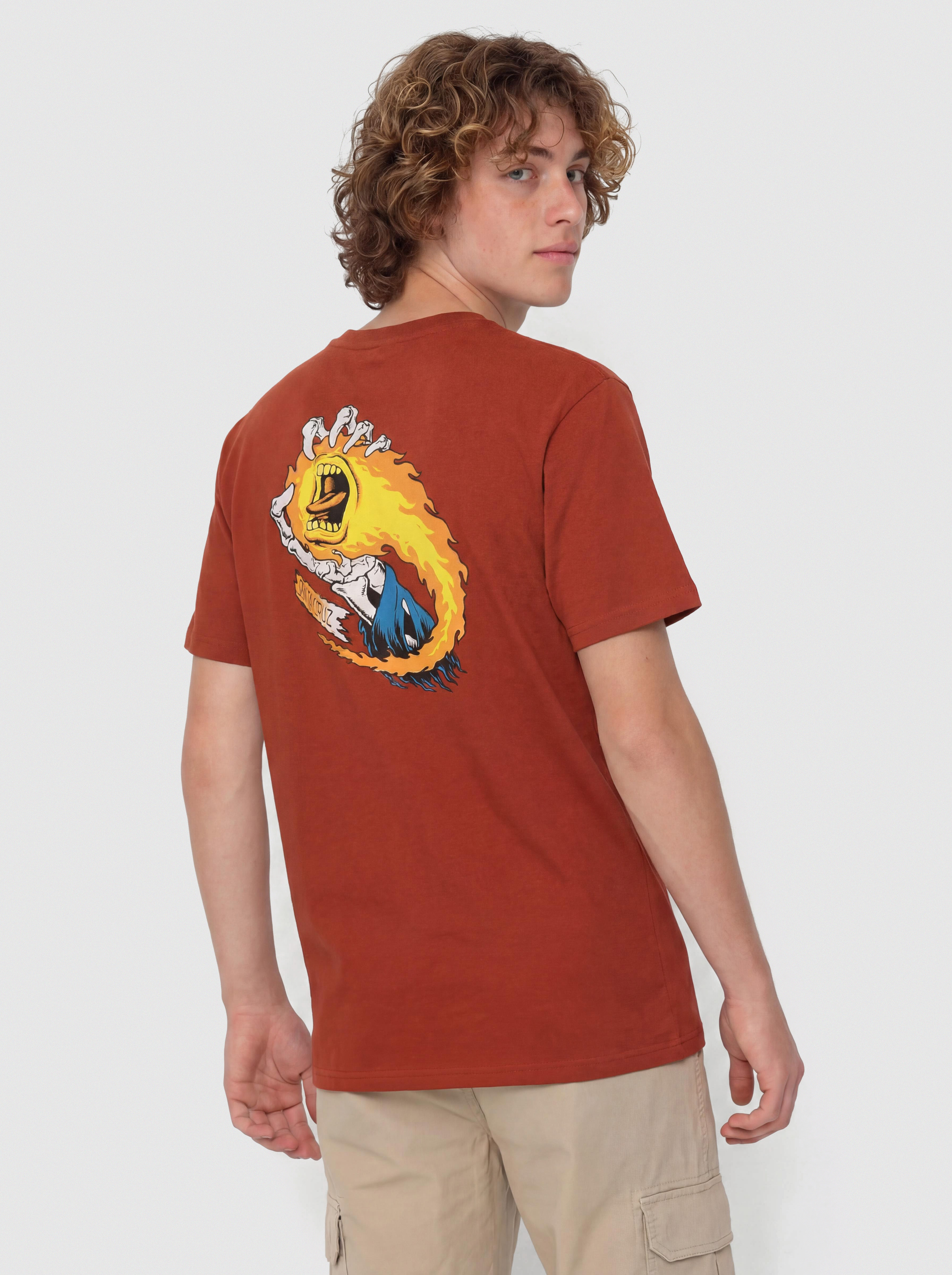 Tricou Santa Cruz O'Brien Scream Reaper (dark rust)